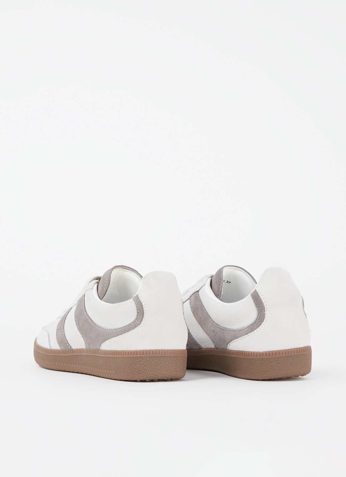 Sofie Schnoor Sneaker van suède - achterkant grijs