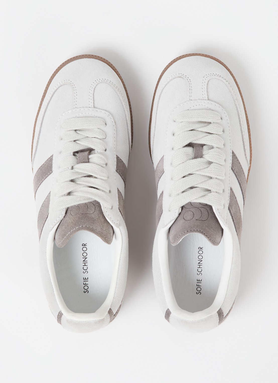 Sofie Schnoor Sneaker van suède - detail 3 grijs