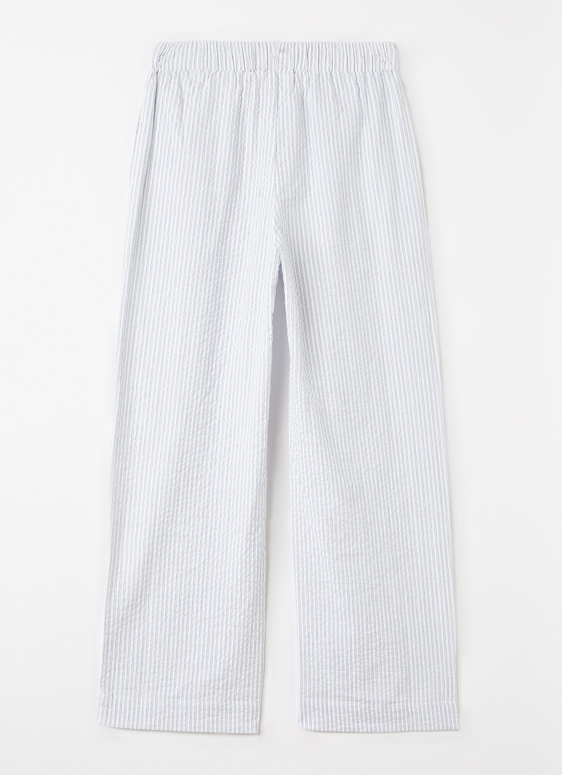Sofie Schnoor Straight fit broek met streepprint - voorkant 2 blauw
