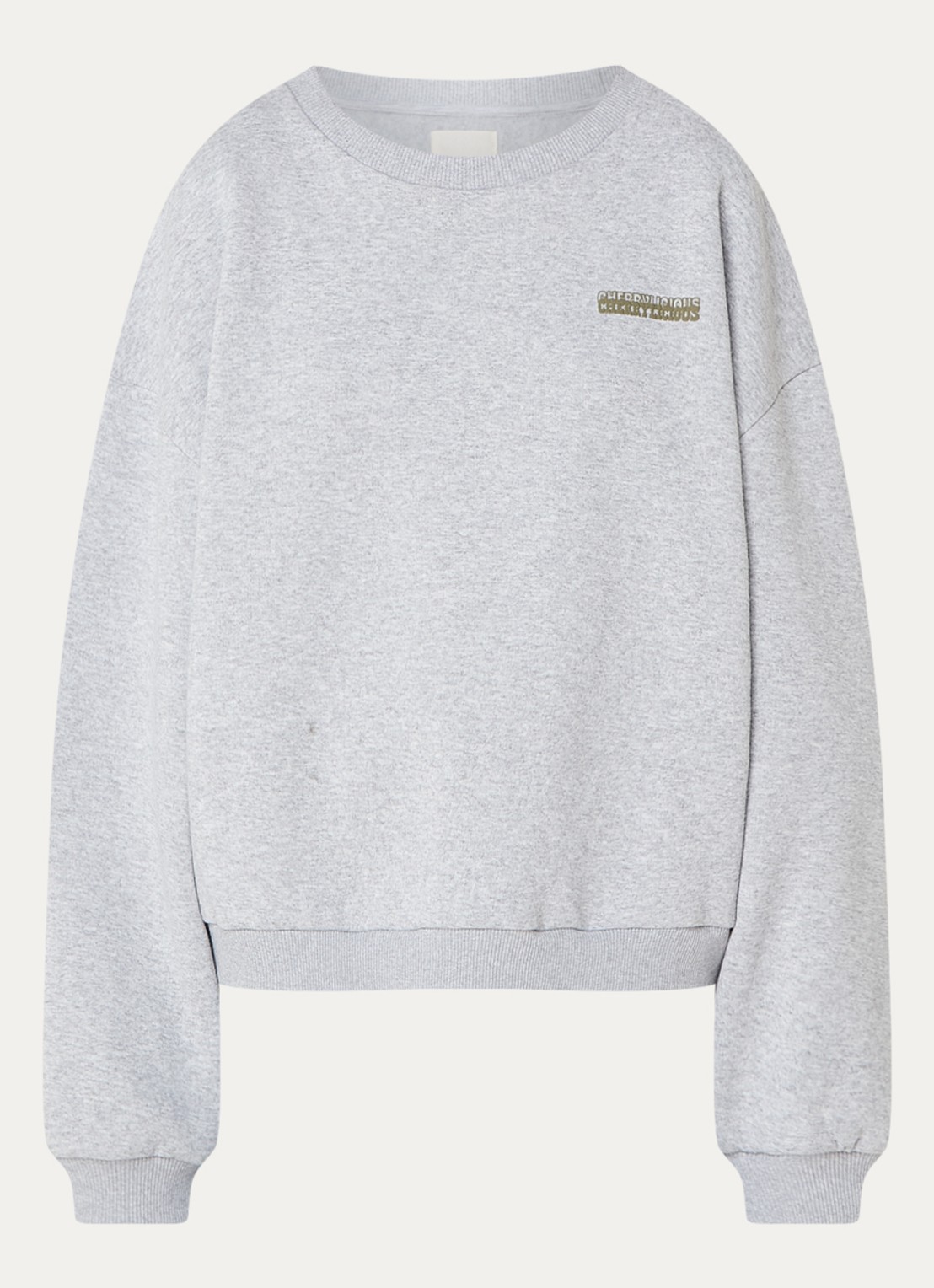 Sofie Schnoor Sweater met front- en backprint - voorkant 2 grijsmele