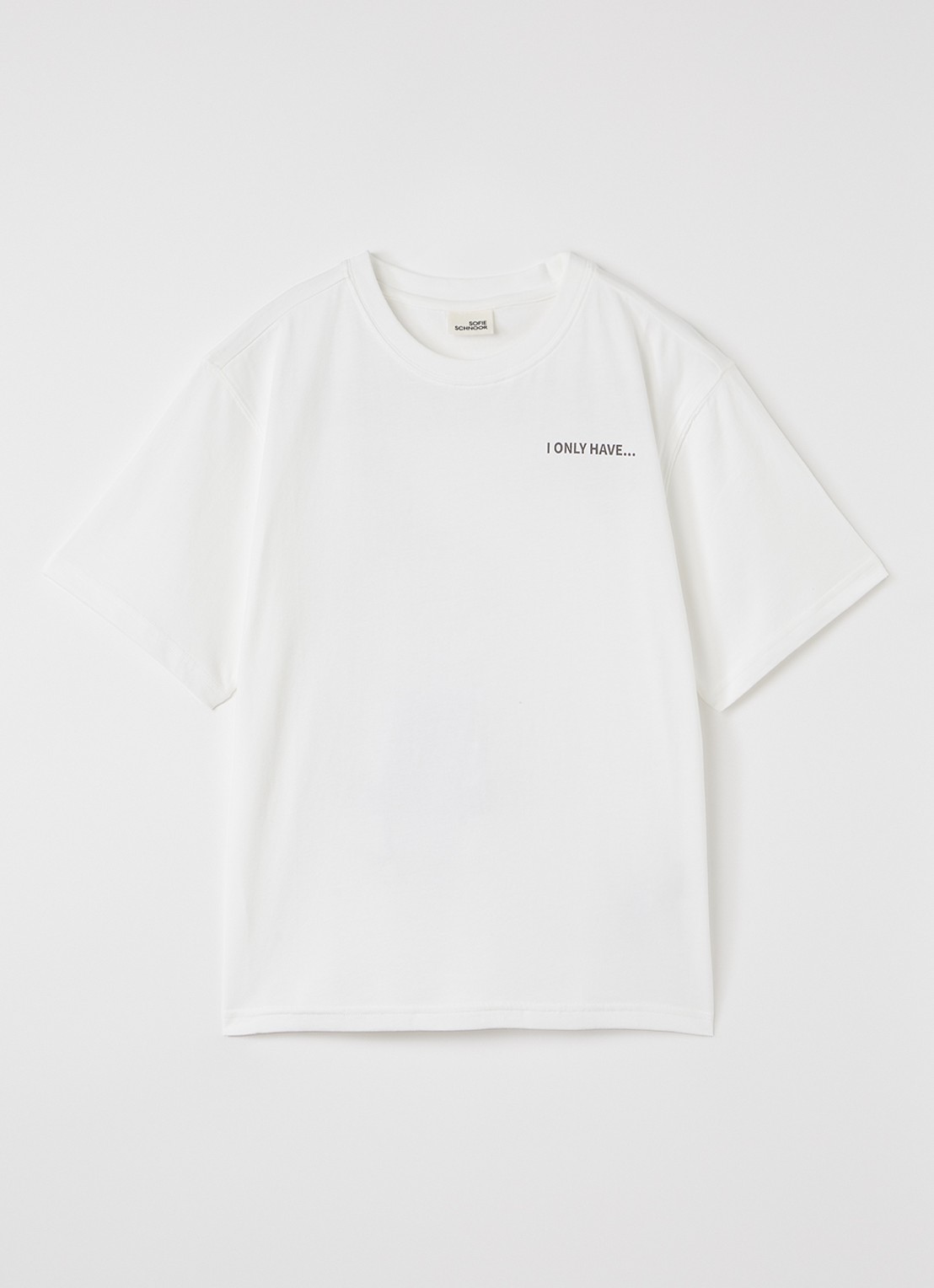 Sofie Schnoor T-shirt met backprint - voorkant wit