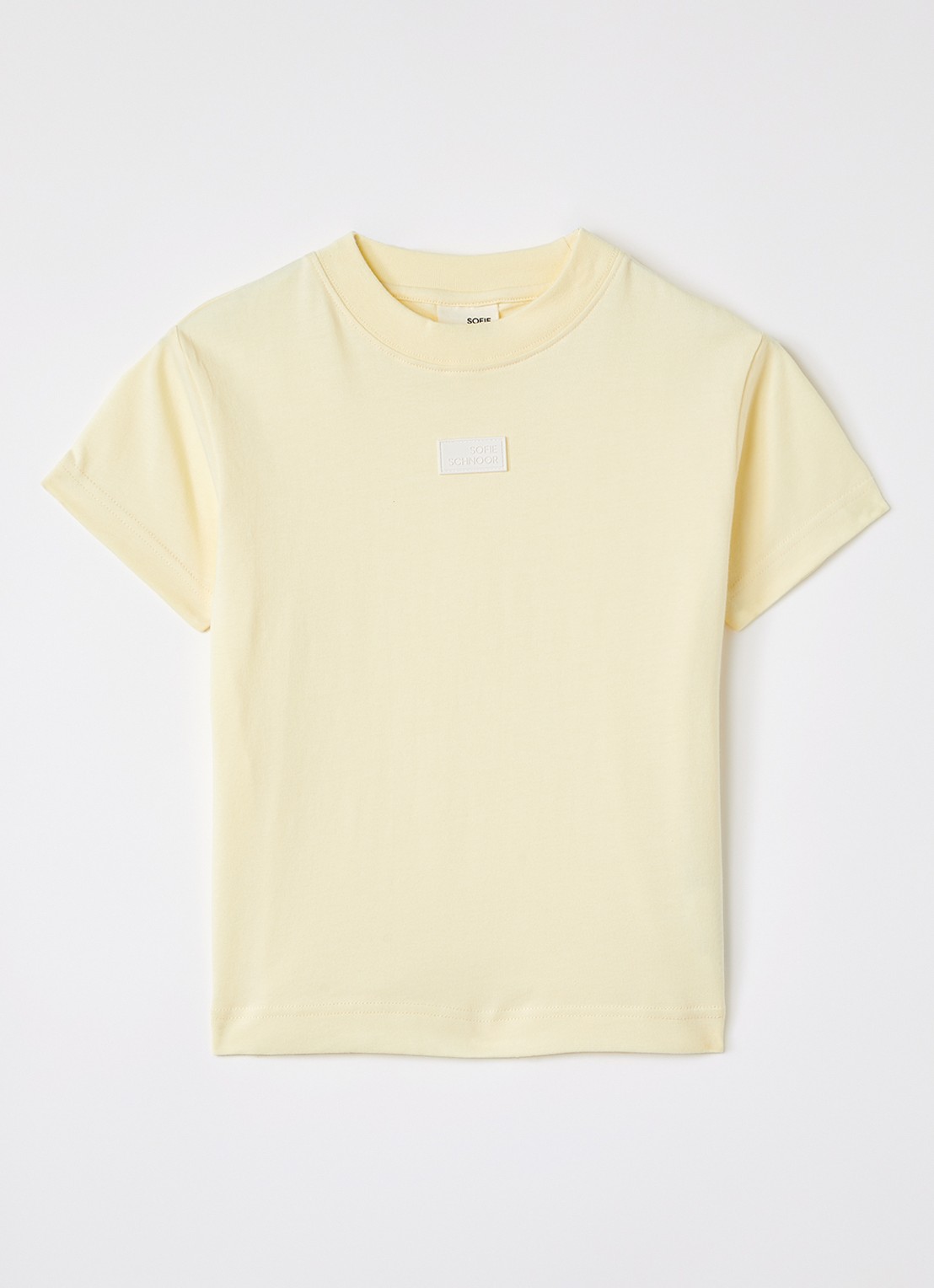 Sofie Schnoor T-shirt met logo - voorkant lichtgeel
