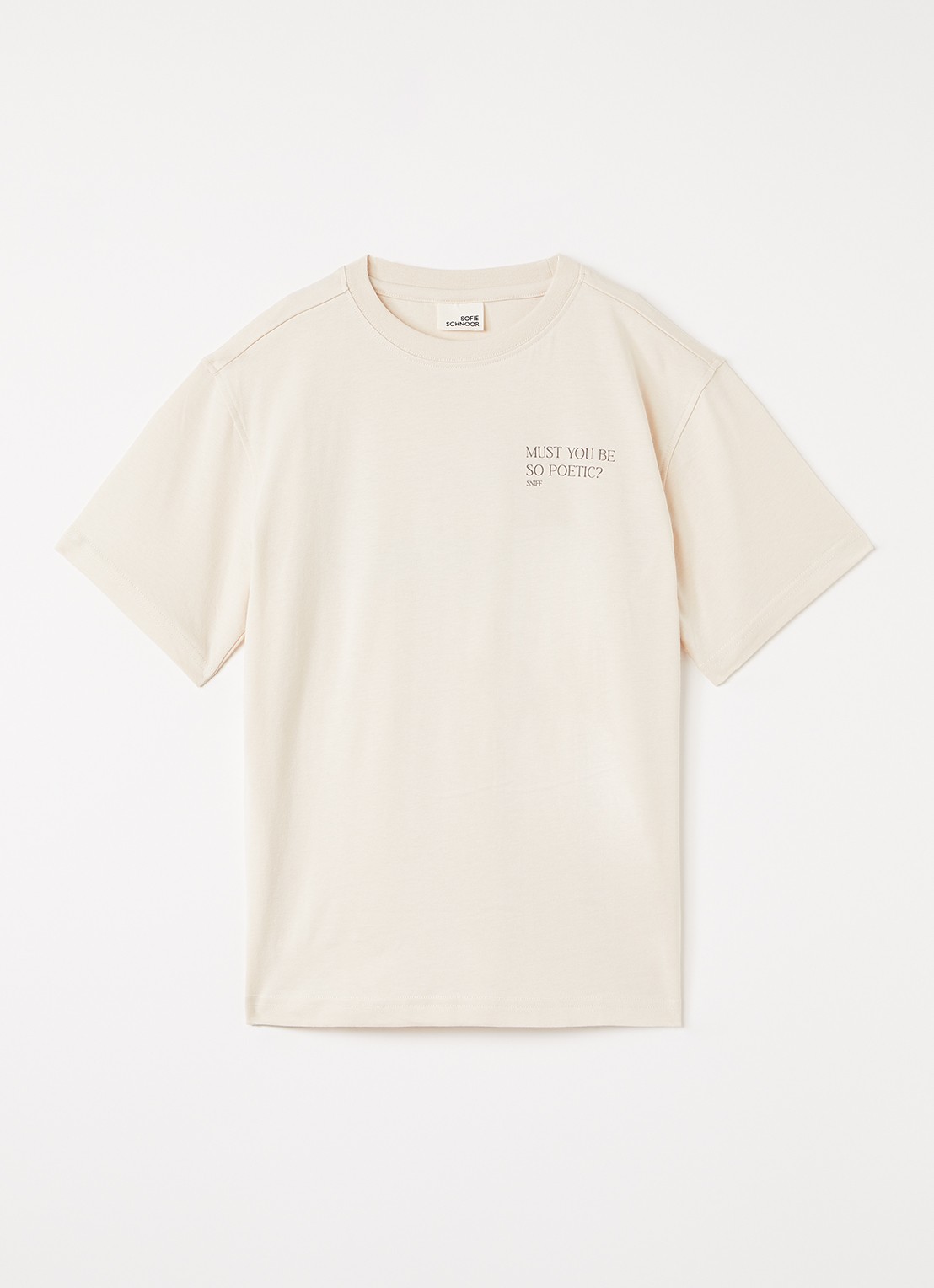 Sofie Schnoor T-shirt met print - voorkant beige