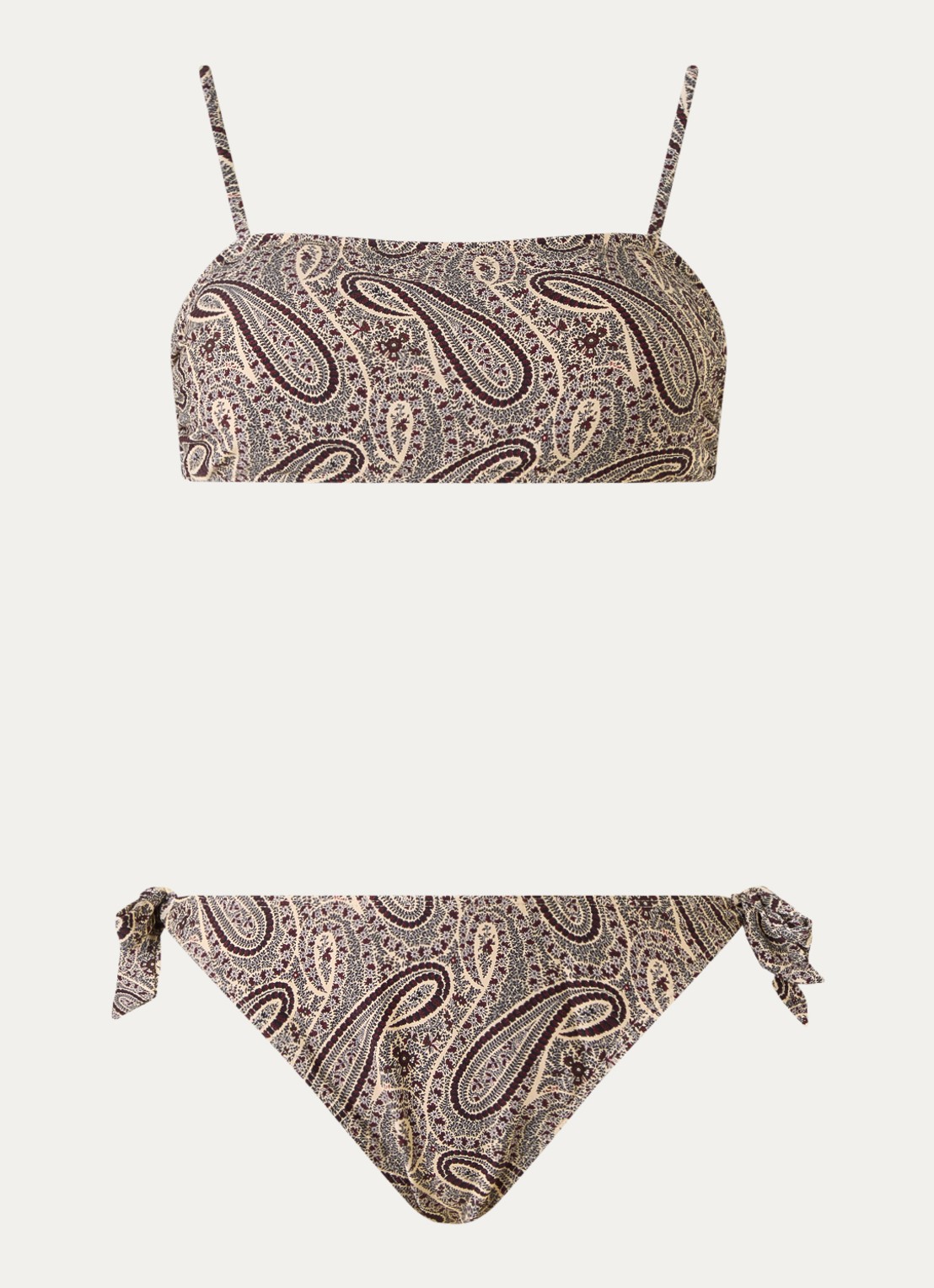 Sofie Schnoor Vagasw bikiniset met paisley dessin - voorkant 5 vanillegeel