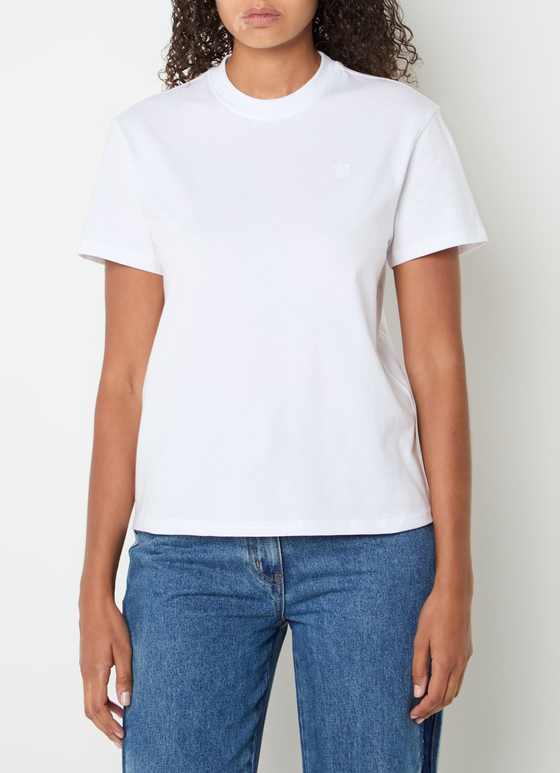 Sofie Schnoor Vaja T-shirt met logoborduring - detail 2 wit