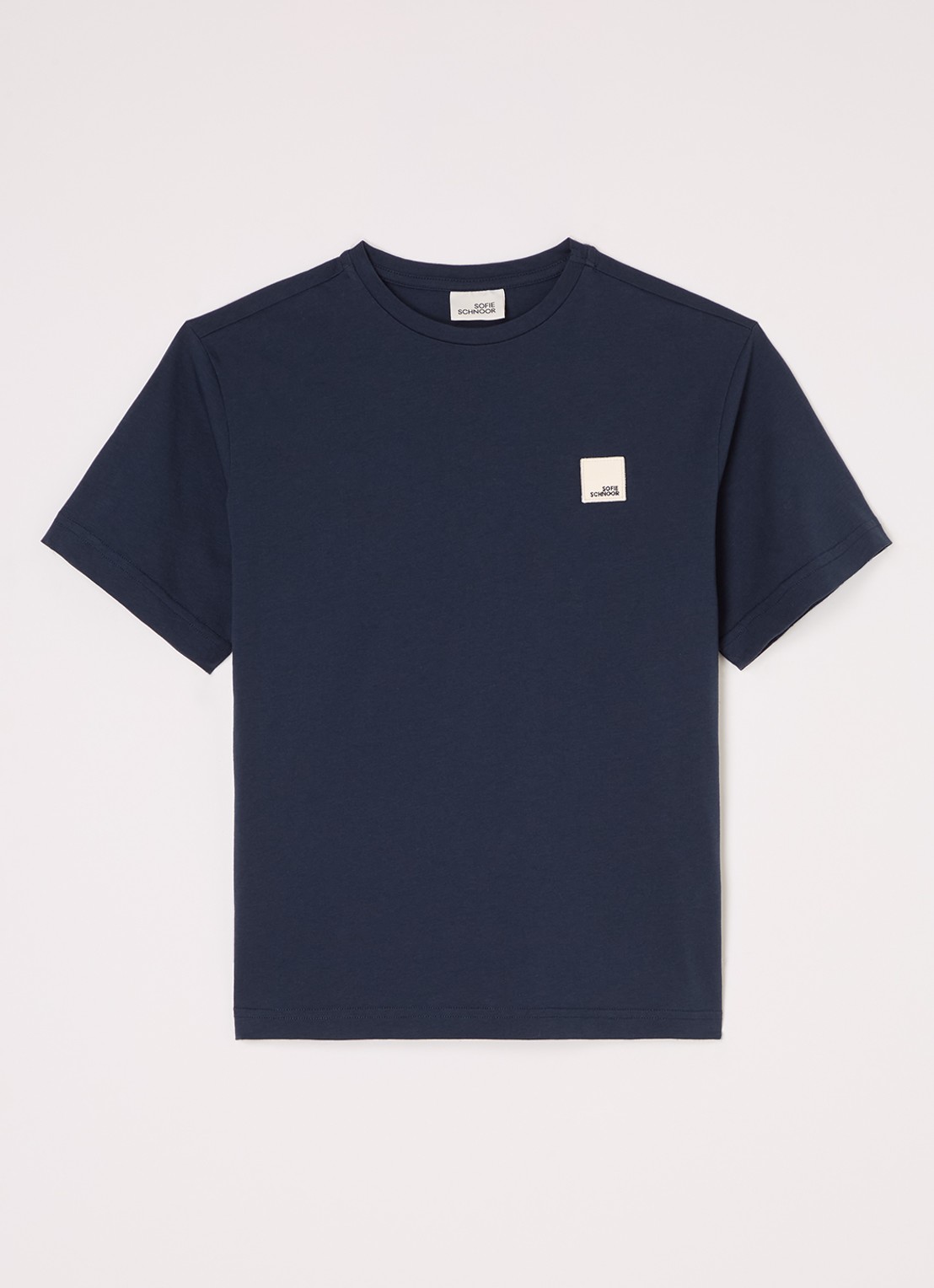 Sofie Schnoor Verasy T-shirt met logo - voorkant donkerblauw