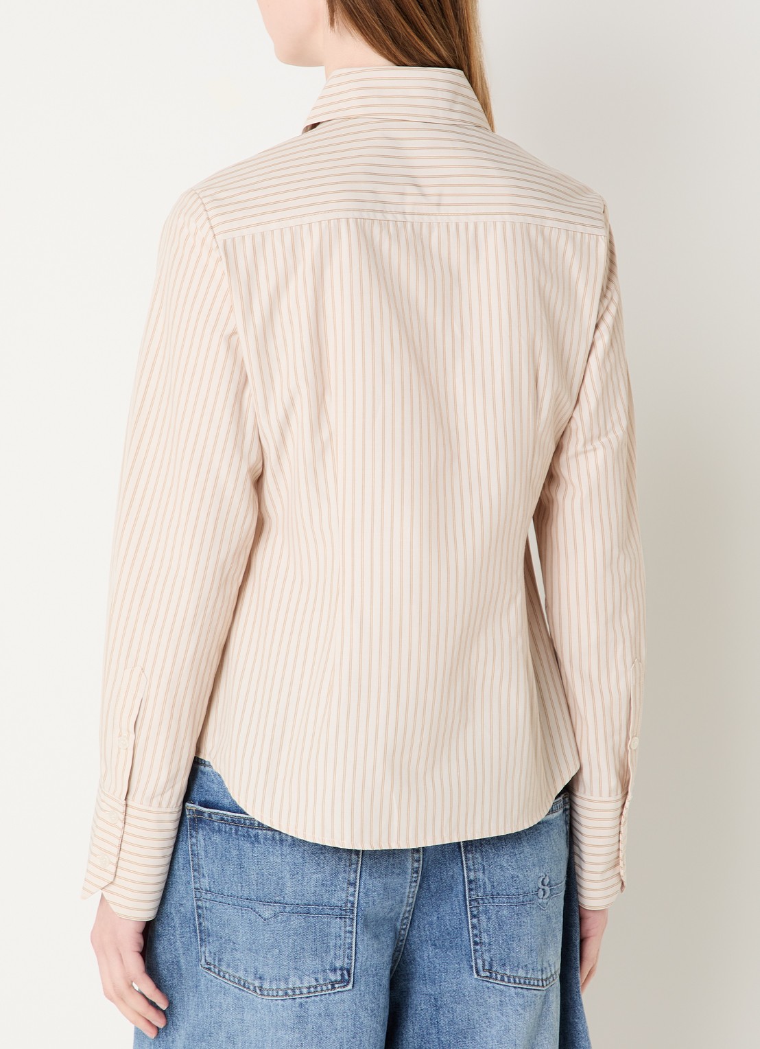 Sofie Schnoor Wilda blouse met streepprint - achterkant 4 lichtbruin