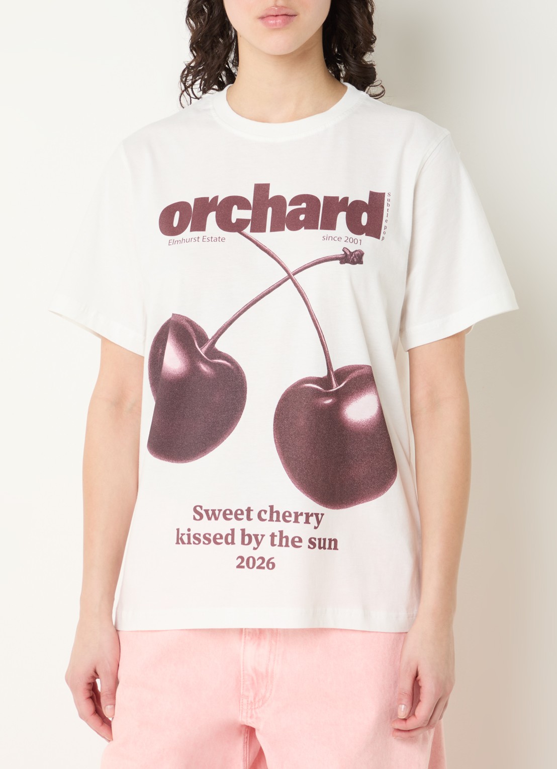 Sofie Schnoor Zena T-shirt met print - detail wit