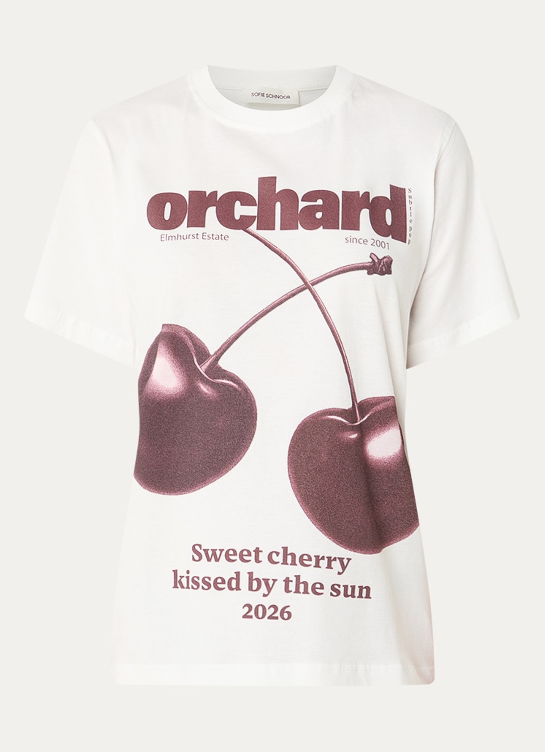 Sofie Schnoor Zena T-shirt met print - voorkant 3 wit