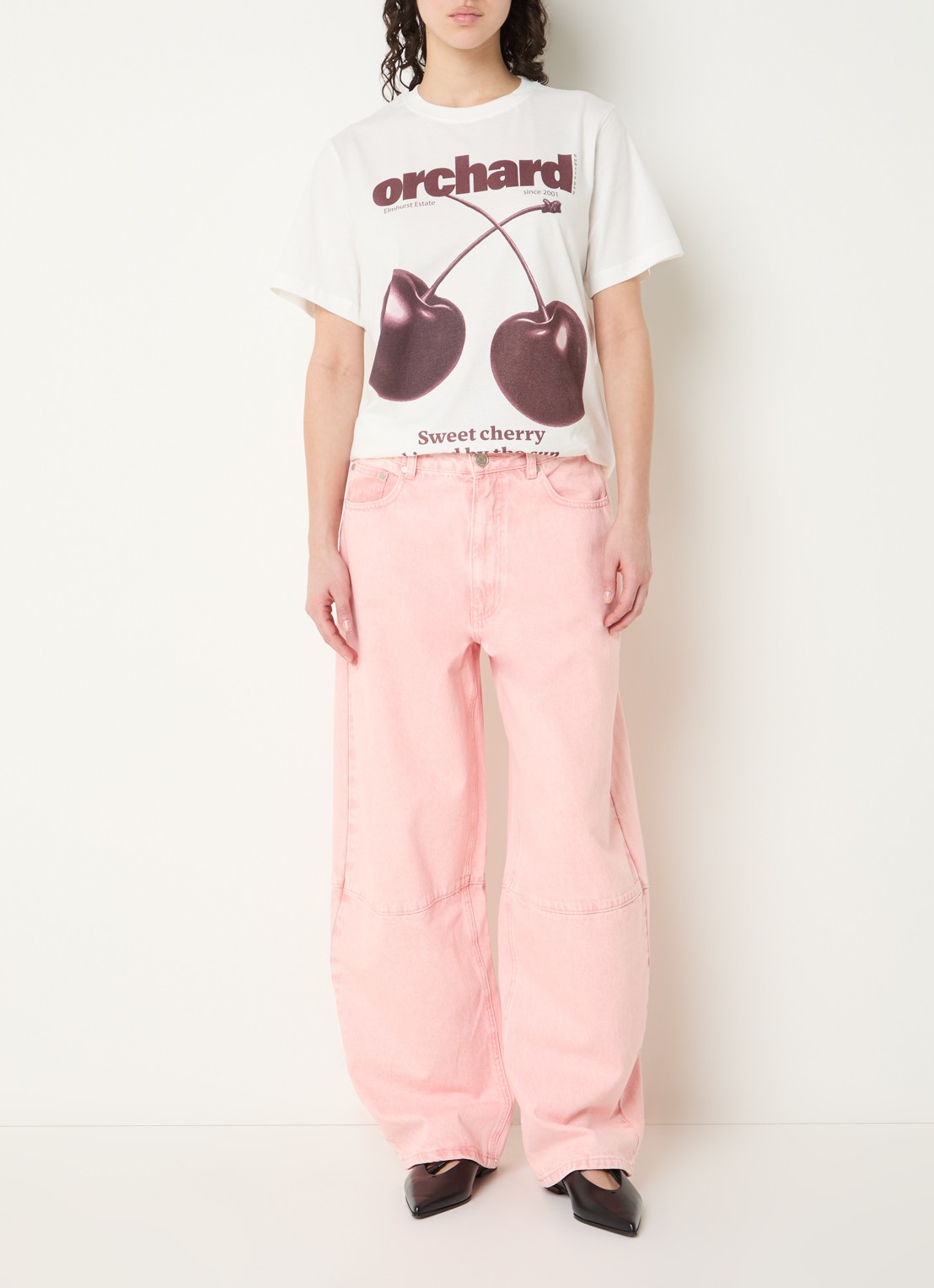 Sofie Schnoor Zena T-shirt met print - voorkant 4 wit