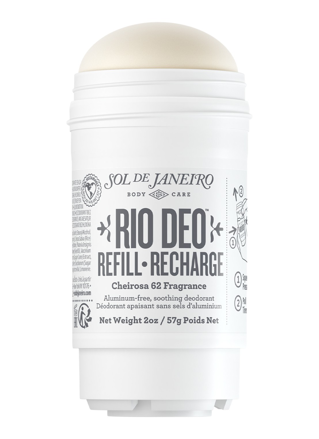 Sol de Janeiro Rio Deo Cheirosa 62 Refill - navulling deodorant - voorkant undefined