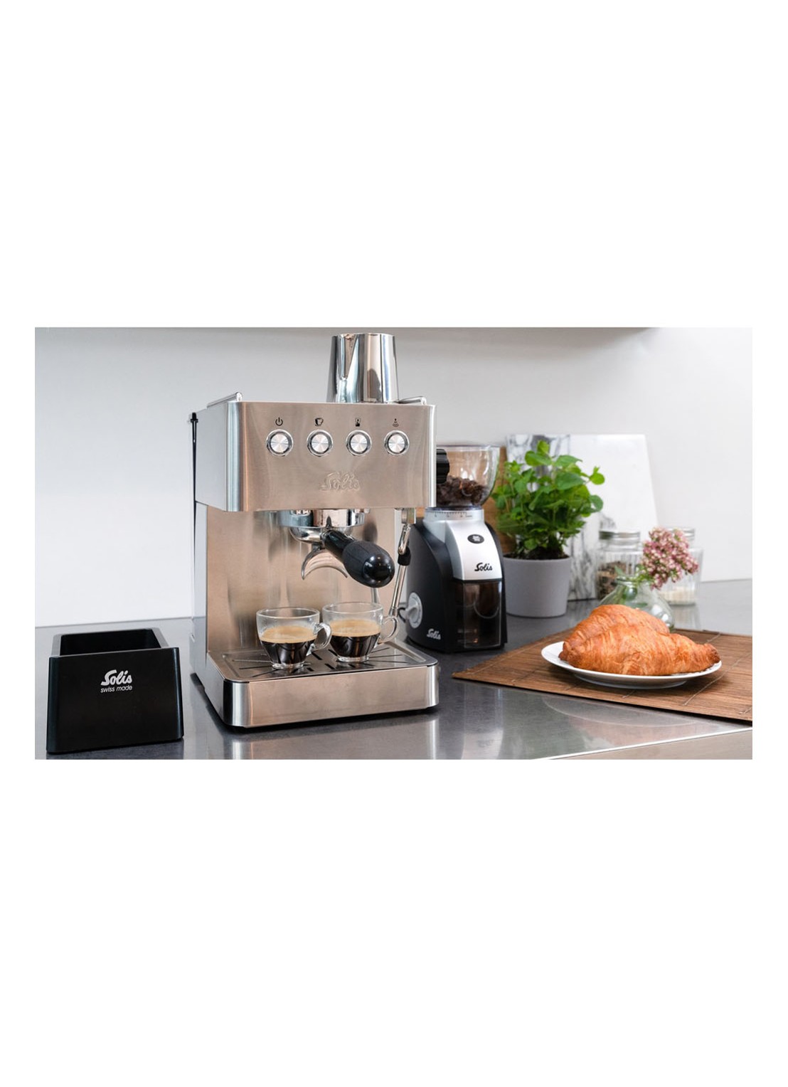 Solis Barista Gran Gusto espressomachine 1014 - detail 5 zilver