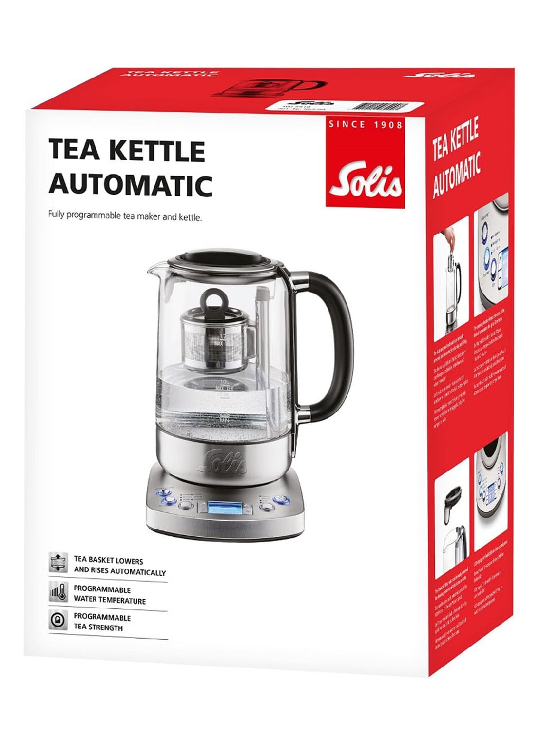Solis Tea Kettle Automatic waterkoker 1,7 liter 5518 - detail 5 zilver