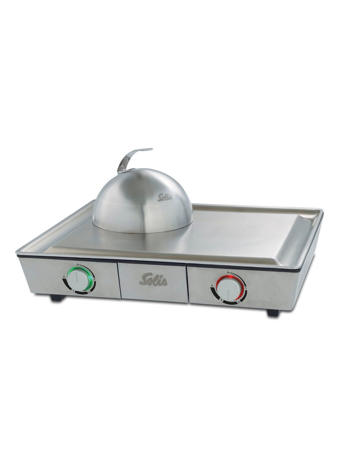 Solis Teppanyaki@Home tafelgrill 49 x 39 cm 795 - voorkant 2 zilver