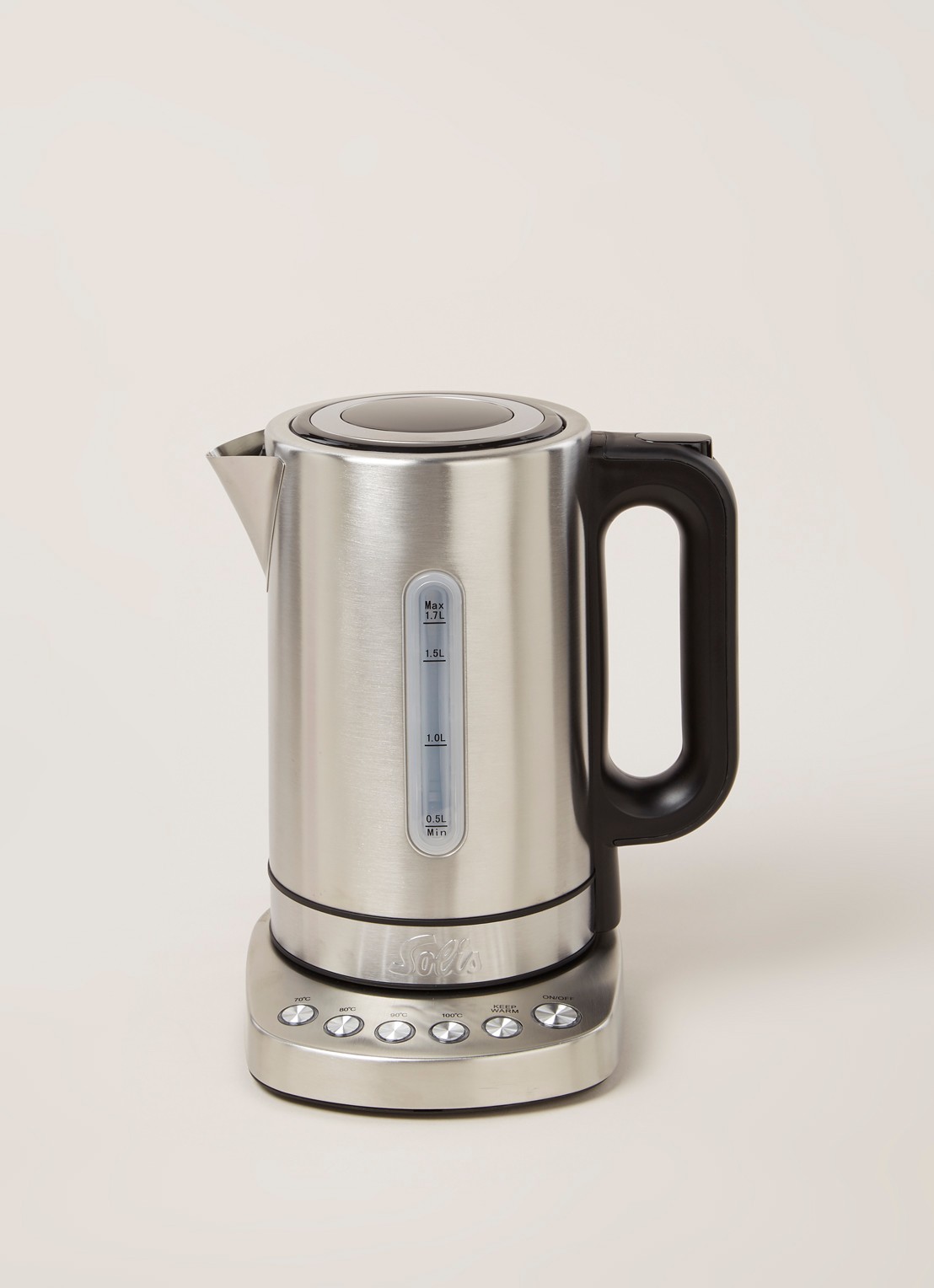 Solis Vario Temp waterkoker 1,7 liter 5516 962.39 - voorkant 3 zilver