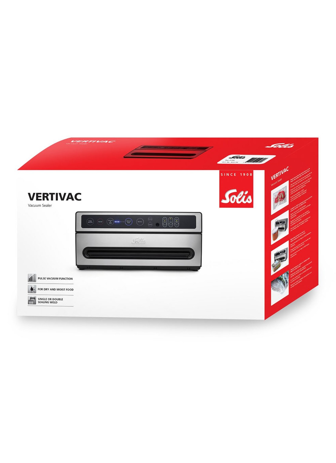 Solis VertiVac vacumeermachine 5704 - detail 7 zilver