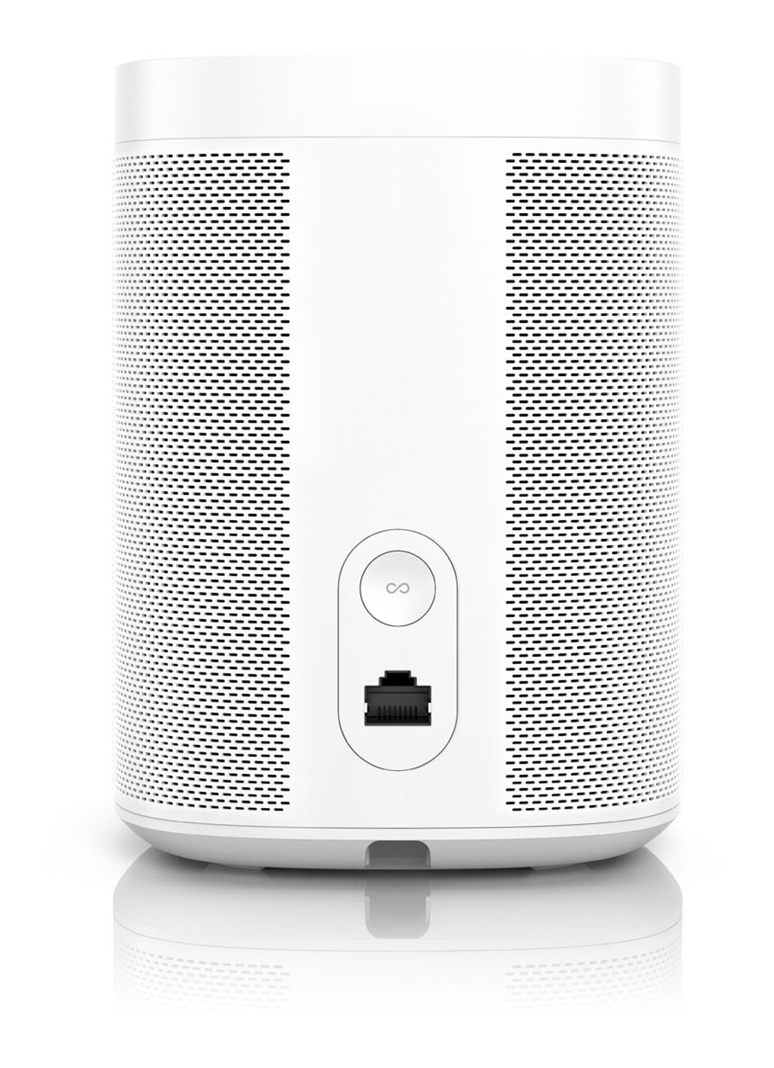 Sonos One (Gen 2) smart speaker met Google Assistant stembediening - detail wit