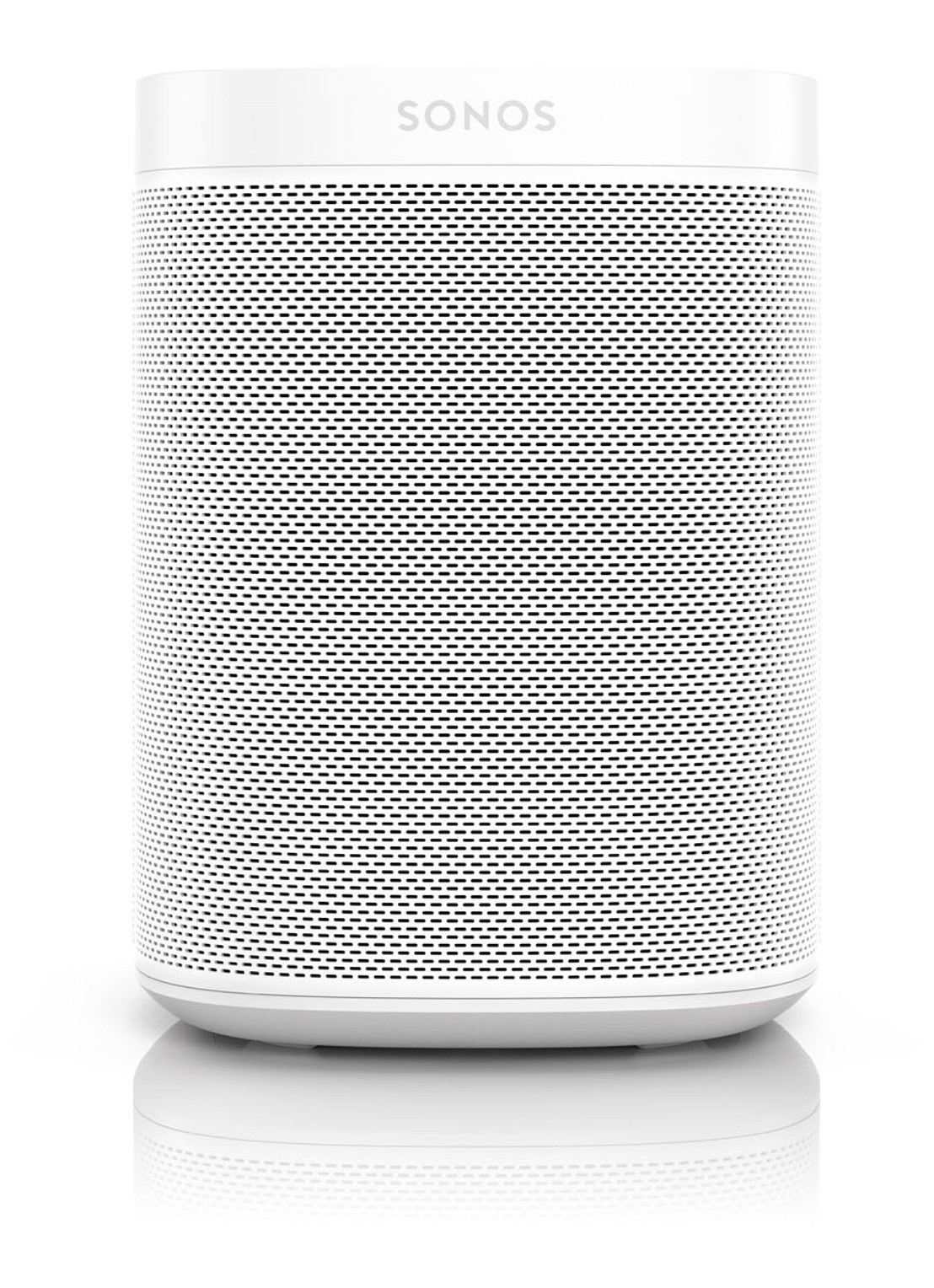 Sonos One (Gen 2) smart speaker met Google Assistant stembediening - voorkant 6 wit
