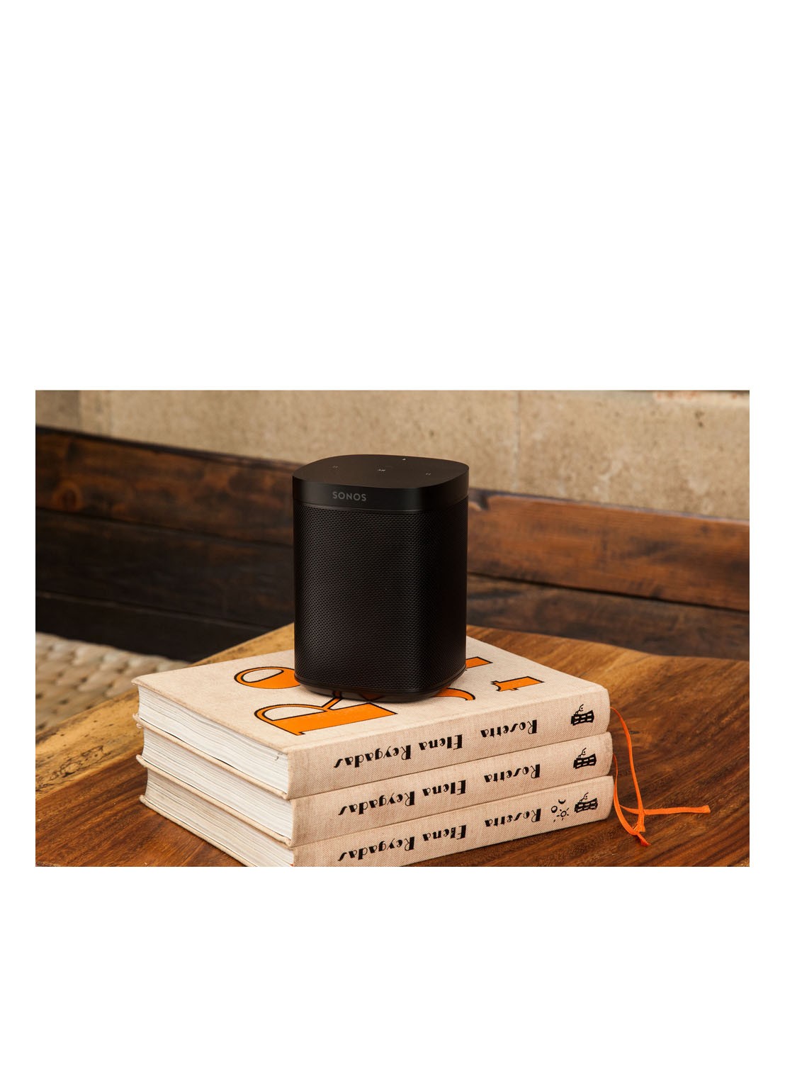Sonos One (Gen 2) smart speaker met Google Assistant stembediening - detail 4 zwart