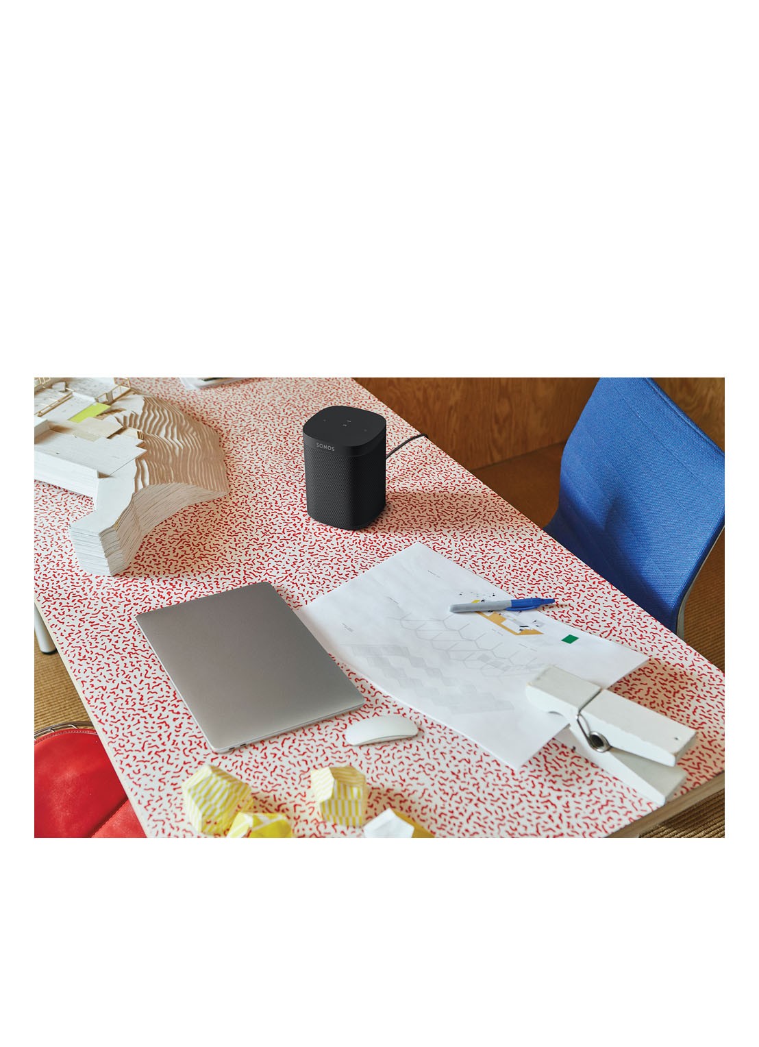 Sonos One (Gen 2) smart speaker met Google Assistant stembediening - detail 7 zwart