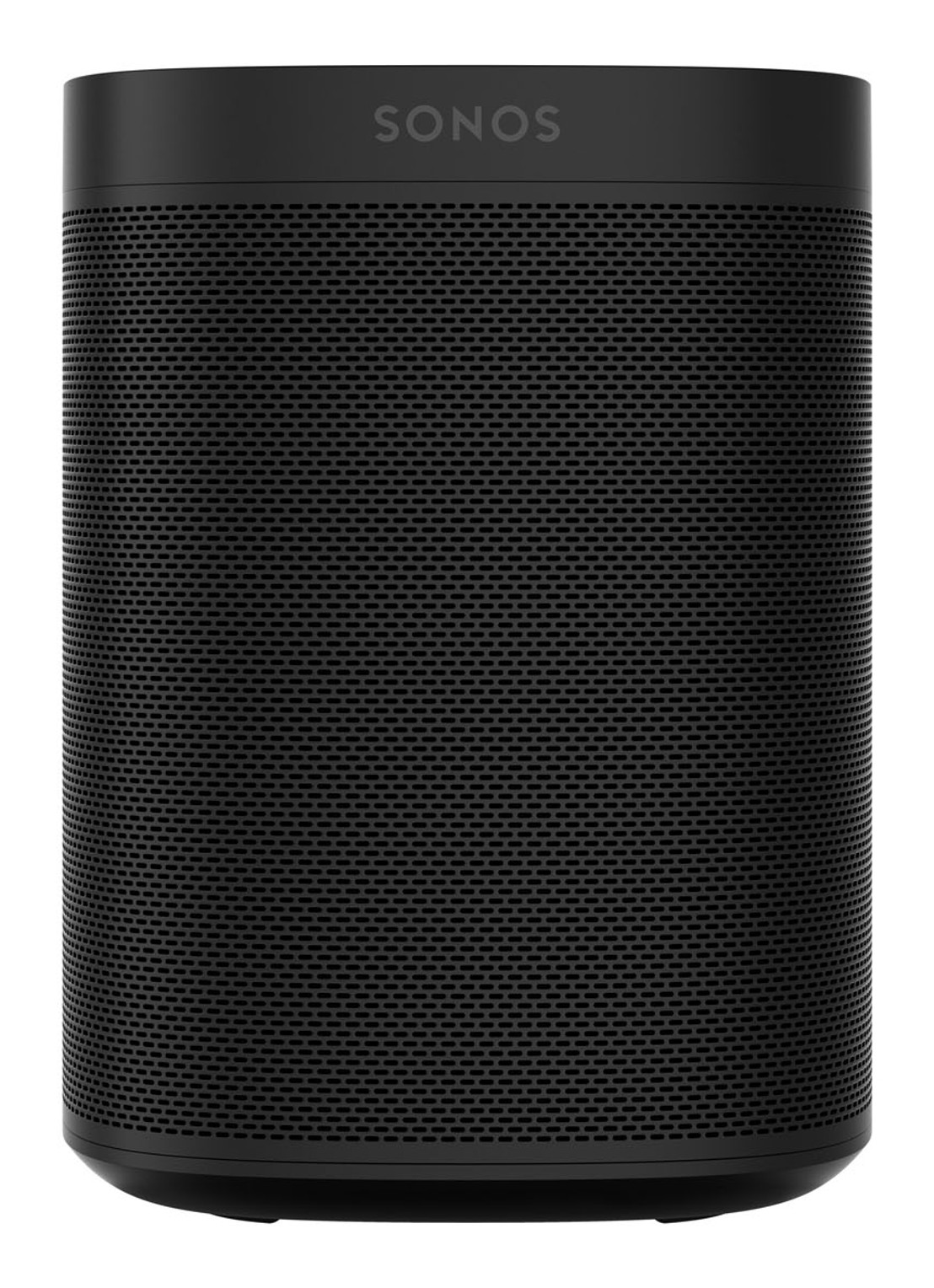 Sonos One (Gen 2) smart speaker met Google Assistant stembediening - voorkant zwart