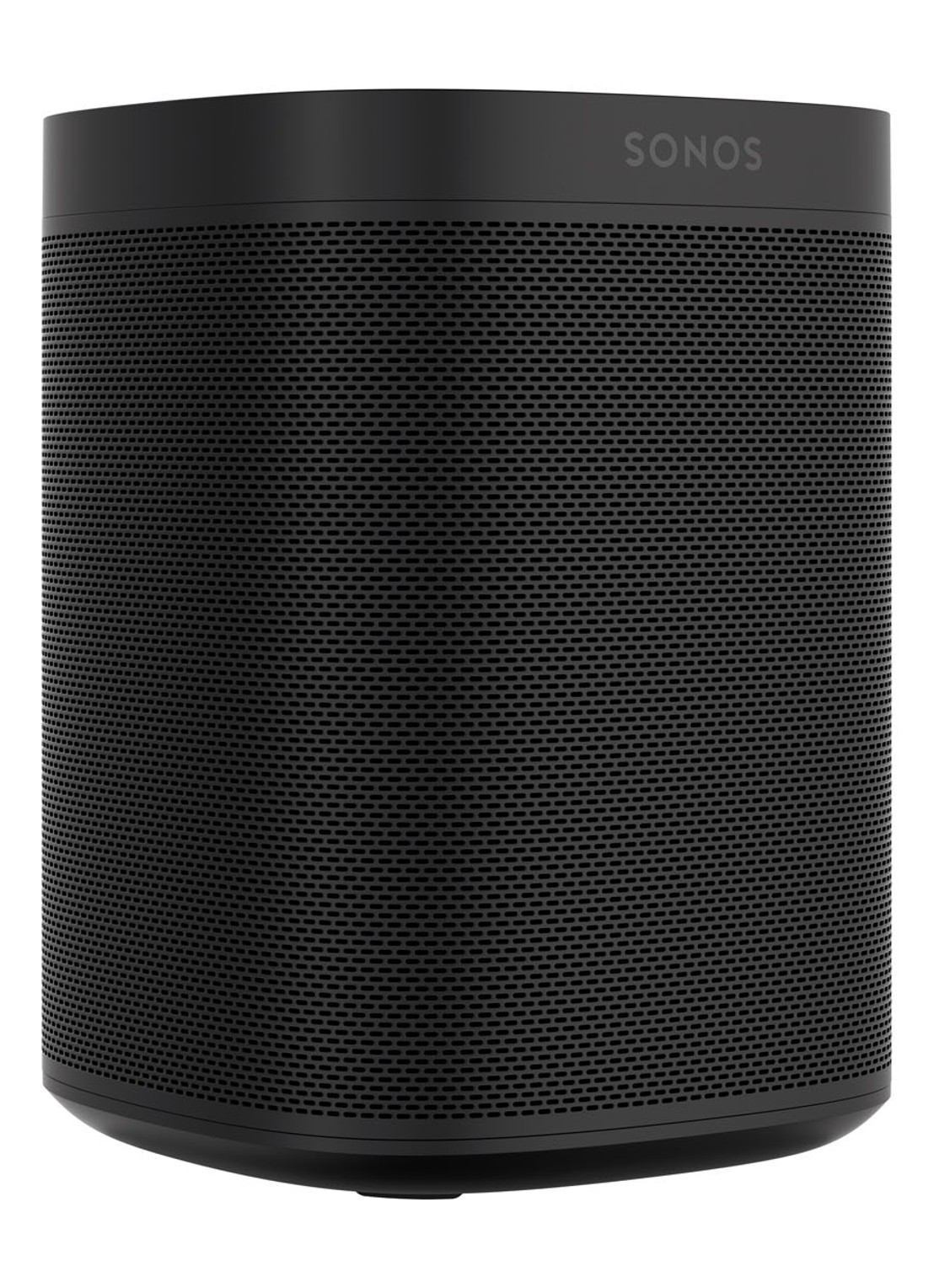 Sonos One (Gen 2) smart speaker met Google Assistant stembediening - voorkant 2 zwart