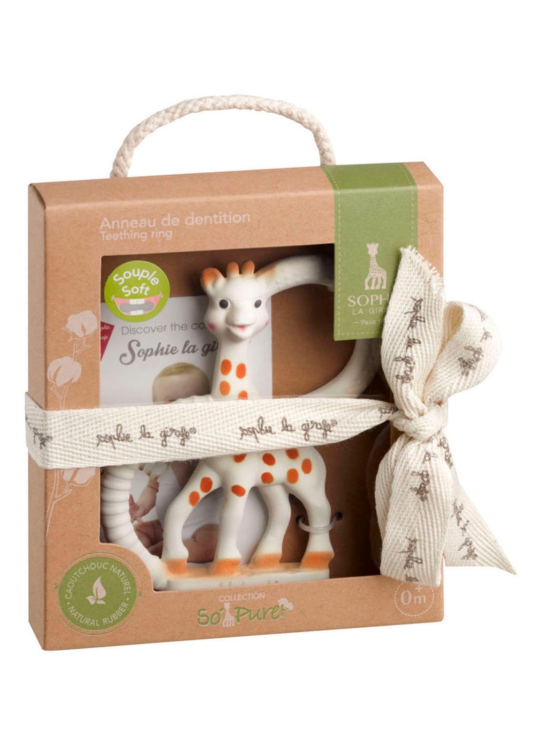 Sophie de Giraf So'Pure bijtring 11,5 cm - voorkant gebroken wit