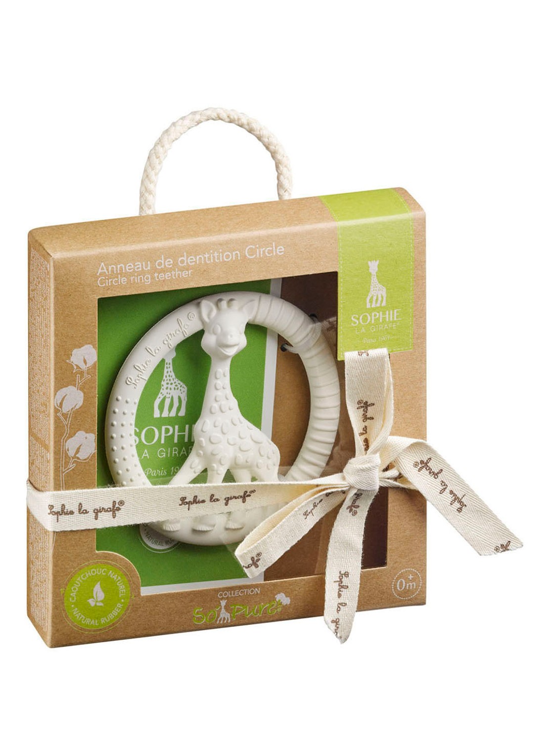 Sophie de Giraf So'Pure bijtring  - voorkant 2 wit