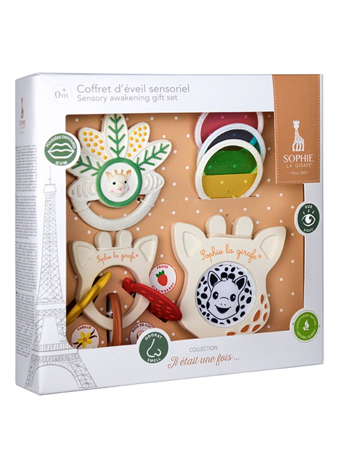 Sophie de Giraf Sophie de giraf Sensory Awakening Set - voorkant 4 multicolor
