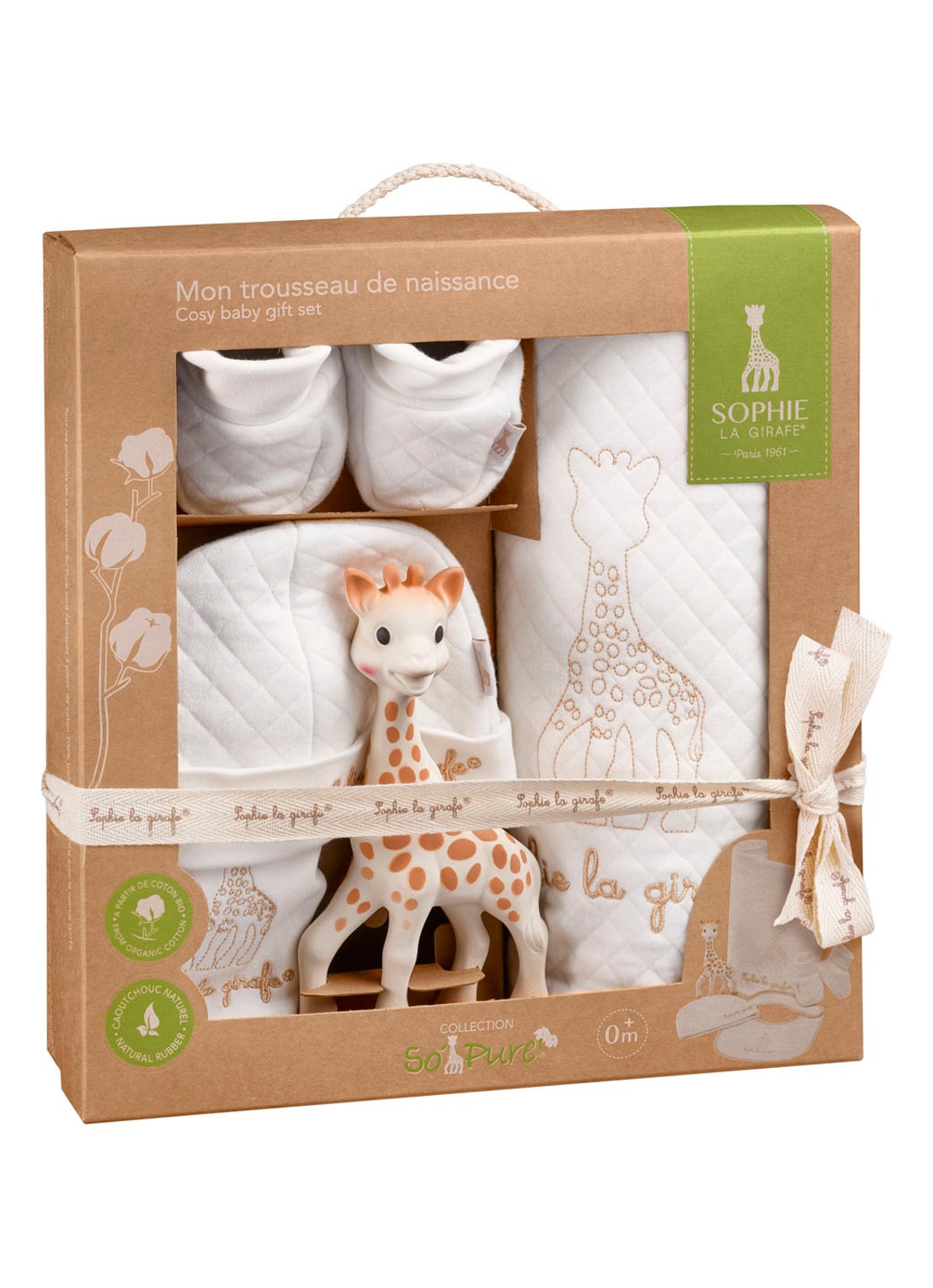 Sophie de Giraf Sophie de Giraf So Pure geschenkset  - voorkant wit