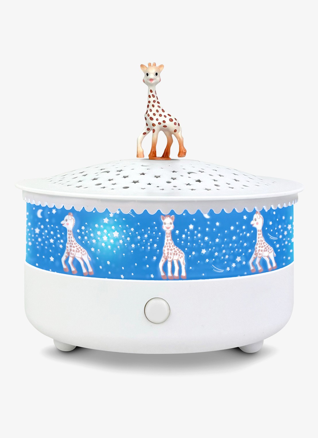 Sophie de Giraf Sophie de giraf sterrenprojector nachtlampje met muziek & huildetectie - voorkant multicolor