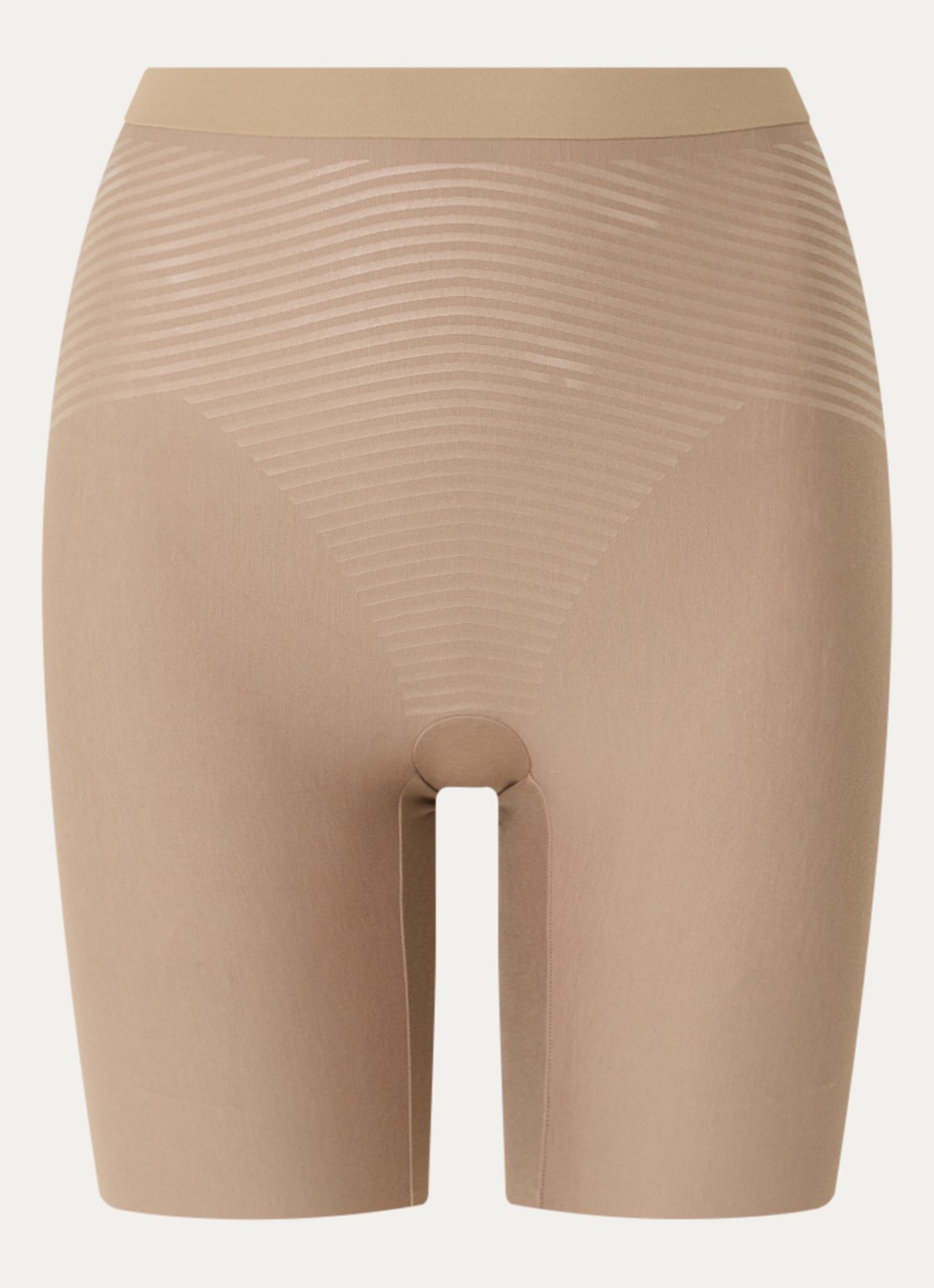 SPANX High waist skinny fit trainingslegging - voorkant lichtbruin
