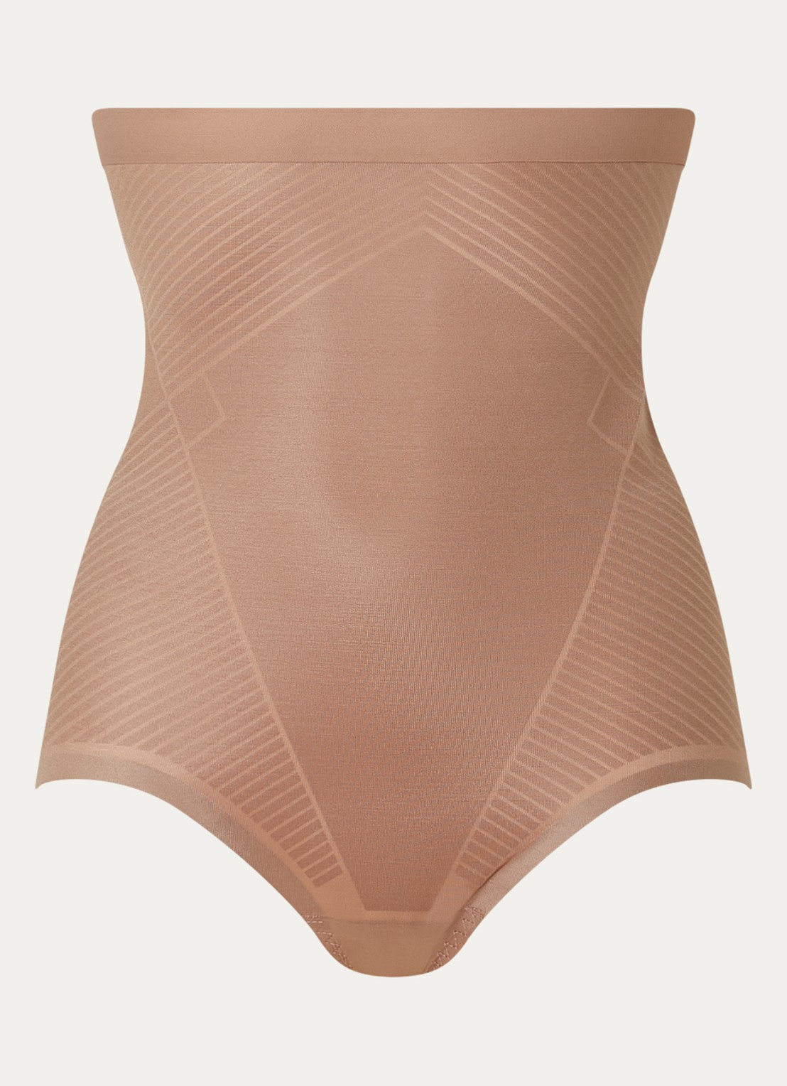 SPANX Invisible high waisted corrigerende slip - voorkant lichtbruin