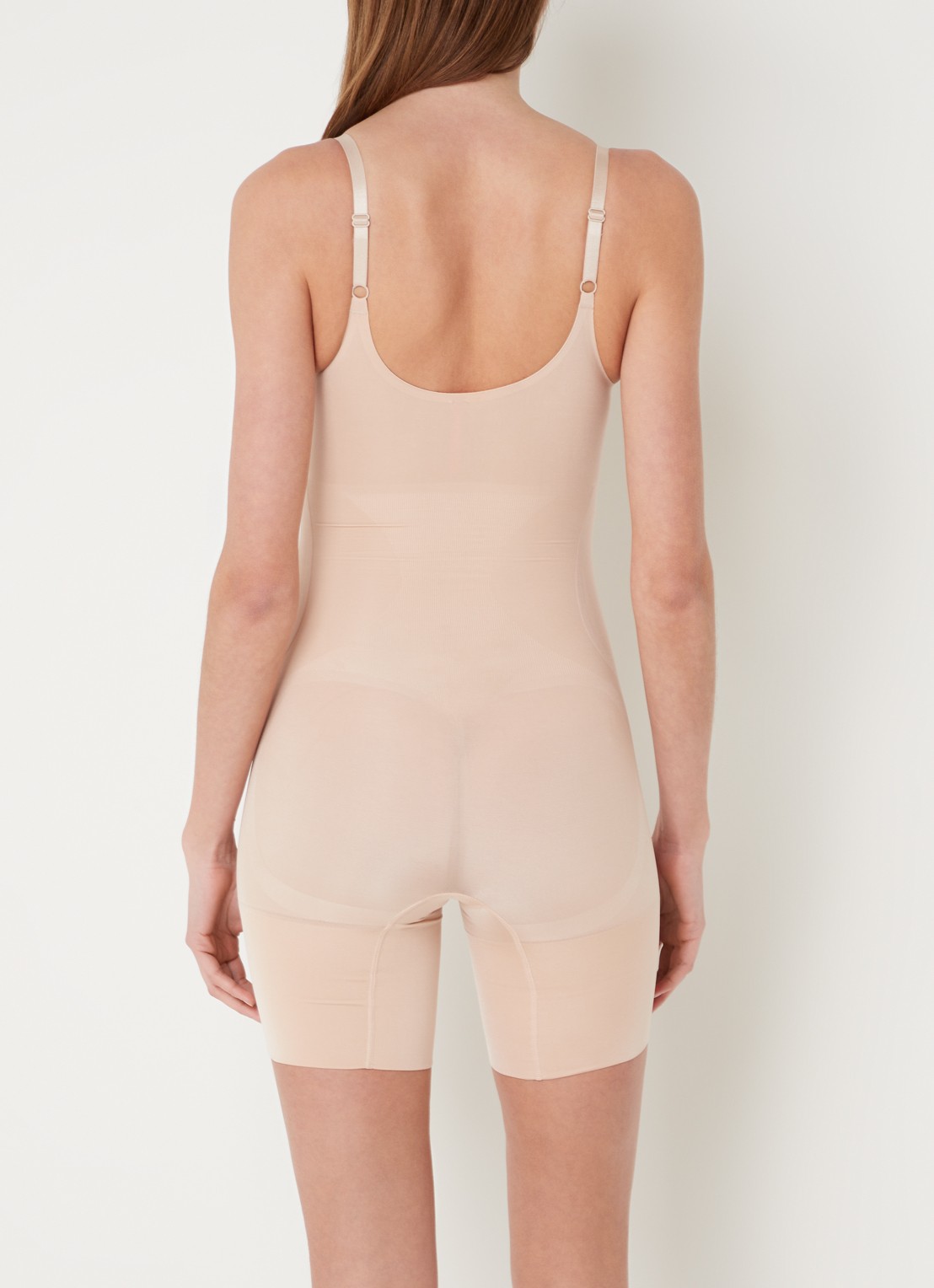 SPANX Oncore corrigerende body - achterkant donkerbeige