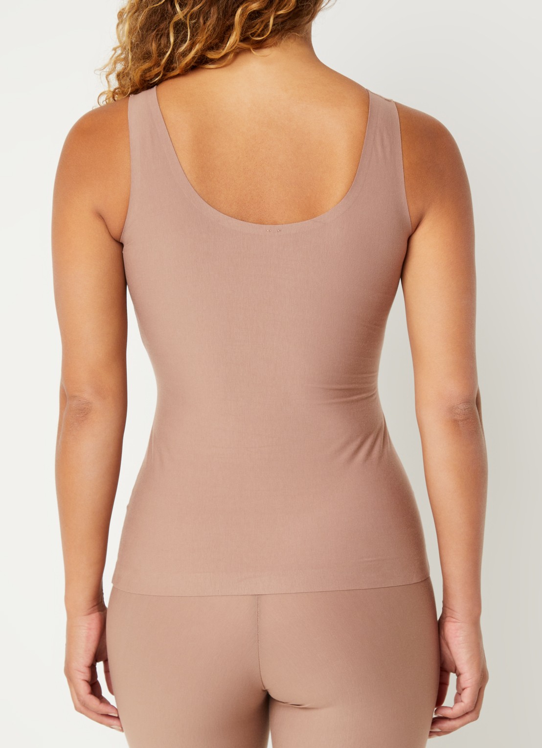 SPANX Tanktop met structuur - achterkant 4 lichtbruin