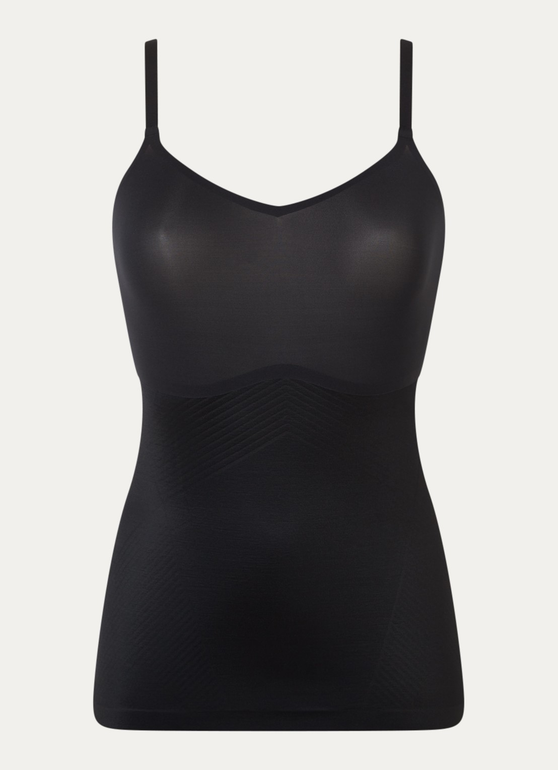 SPANX Thinstincts corrigerende naadloze tanktop - voorkant 2 zwart