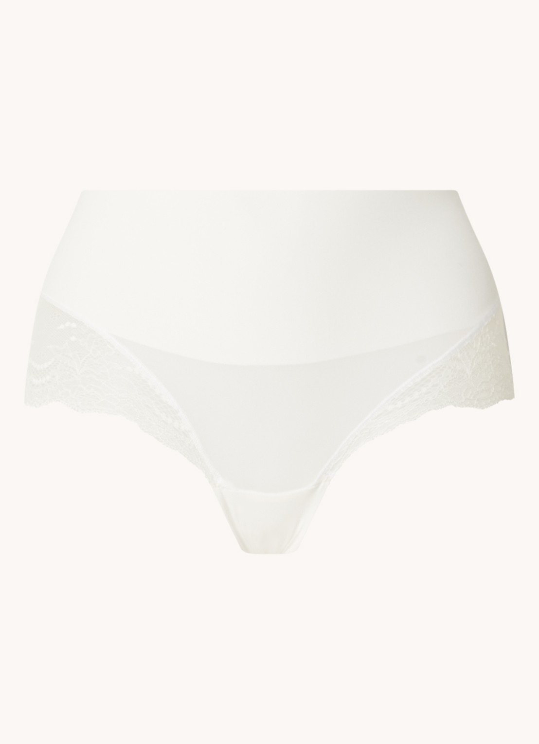 SPANX Undie-tectable corrigerende hipster met kant - voorkant 2 gebroken wit