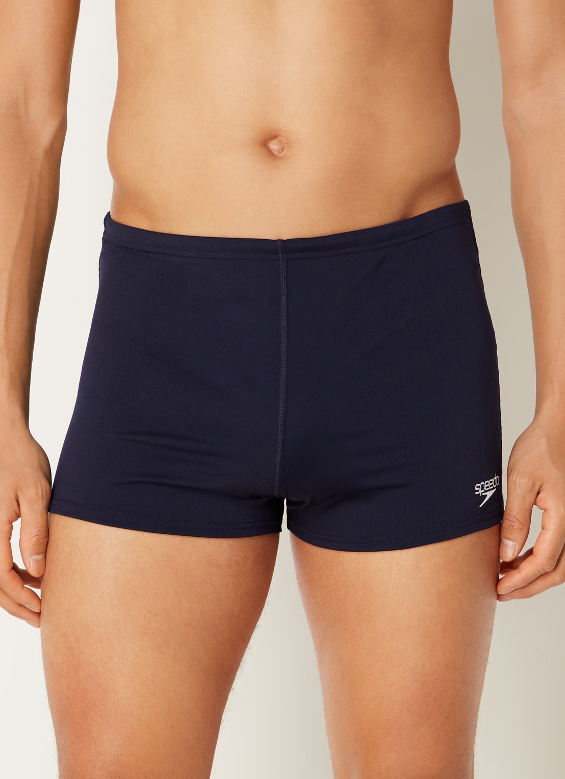 Speedo + Aqsh zwemboxer met logo - detail 3 donkerblauw