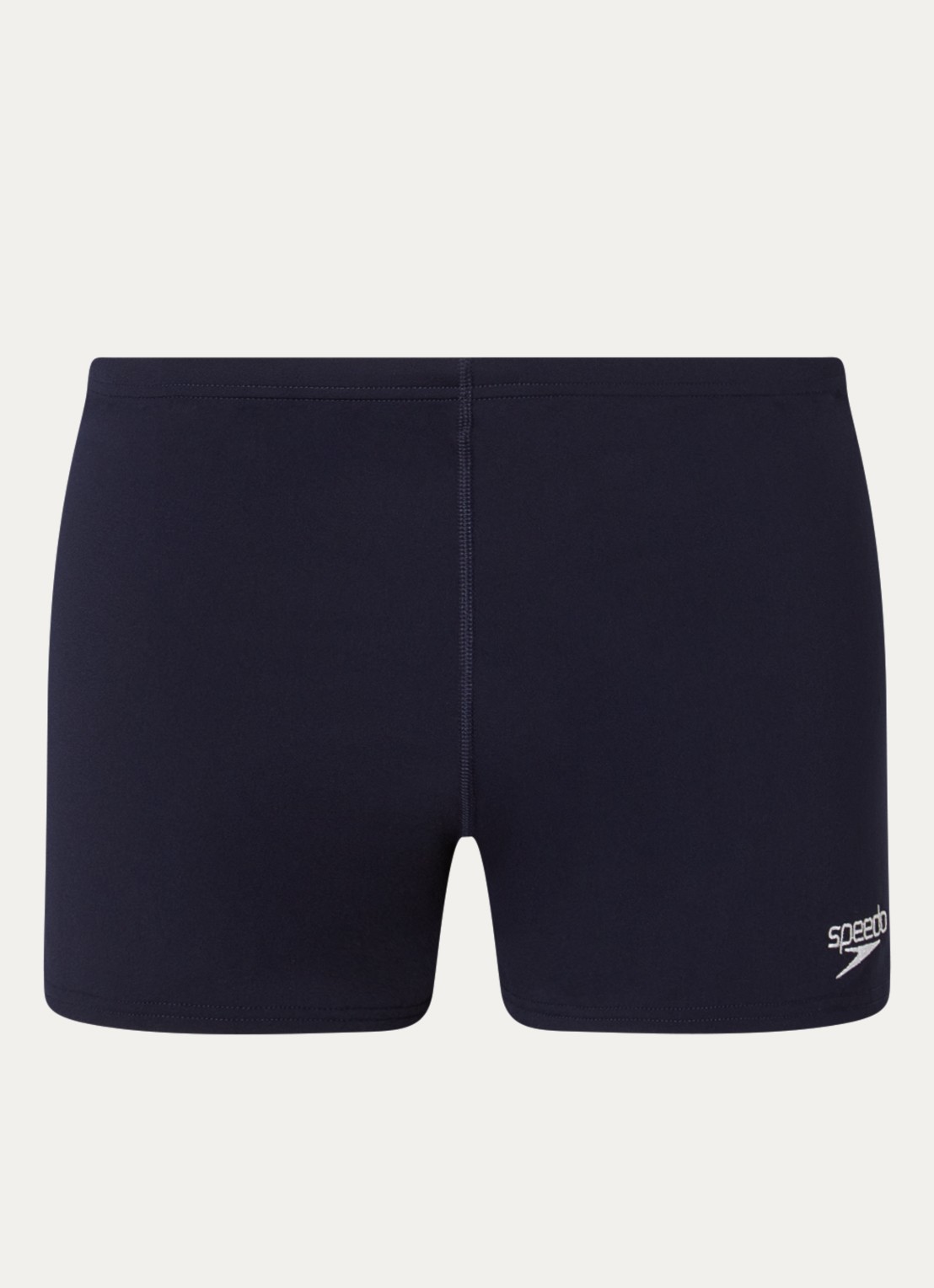 Speedo + Aqsh zwemboxer met logo - voorkant donkerblauw