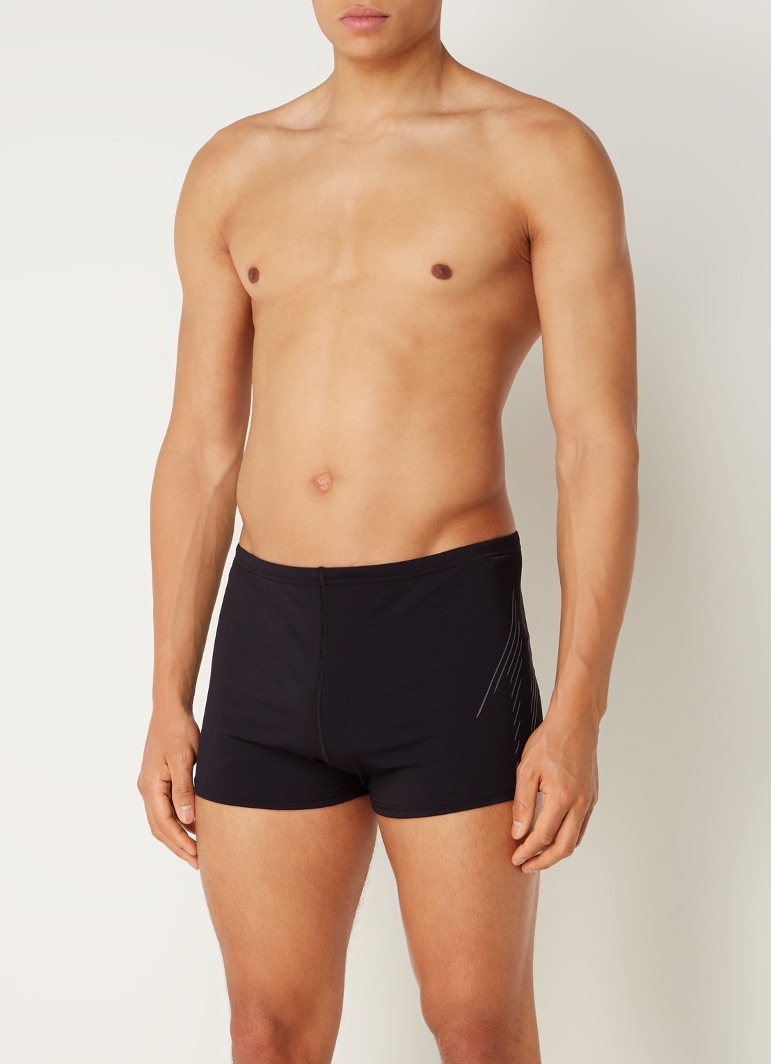 Speedo + H-Boom zwemboxer met logo - voorkant 4 zwart
