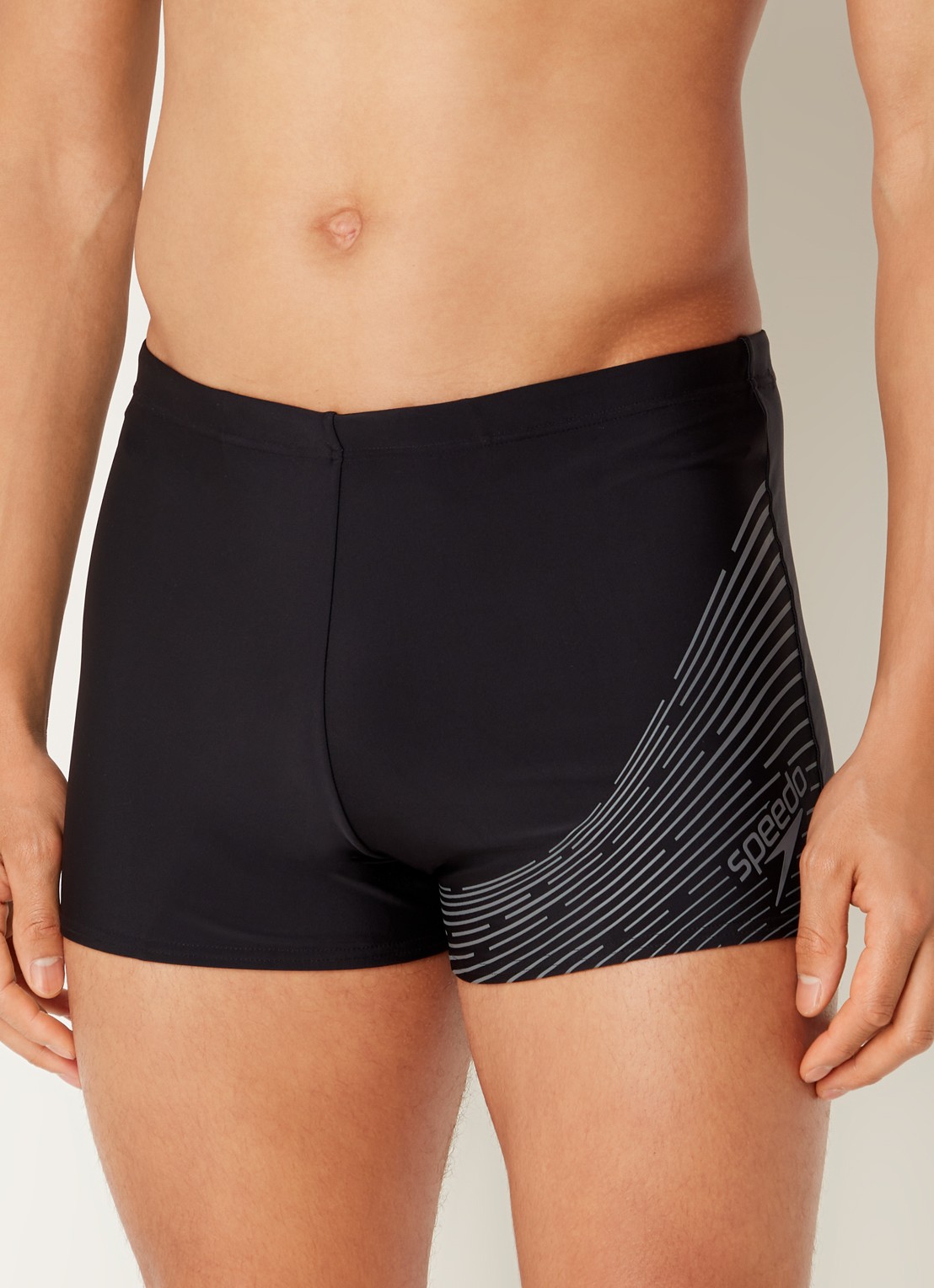 Speedo  Medley zwemboxer met logo - detail 2 zwart