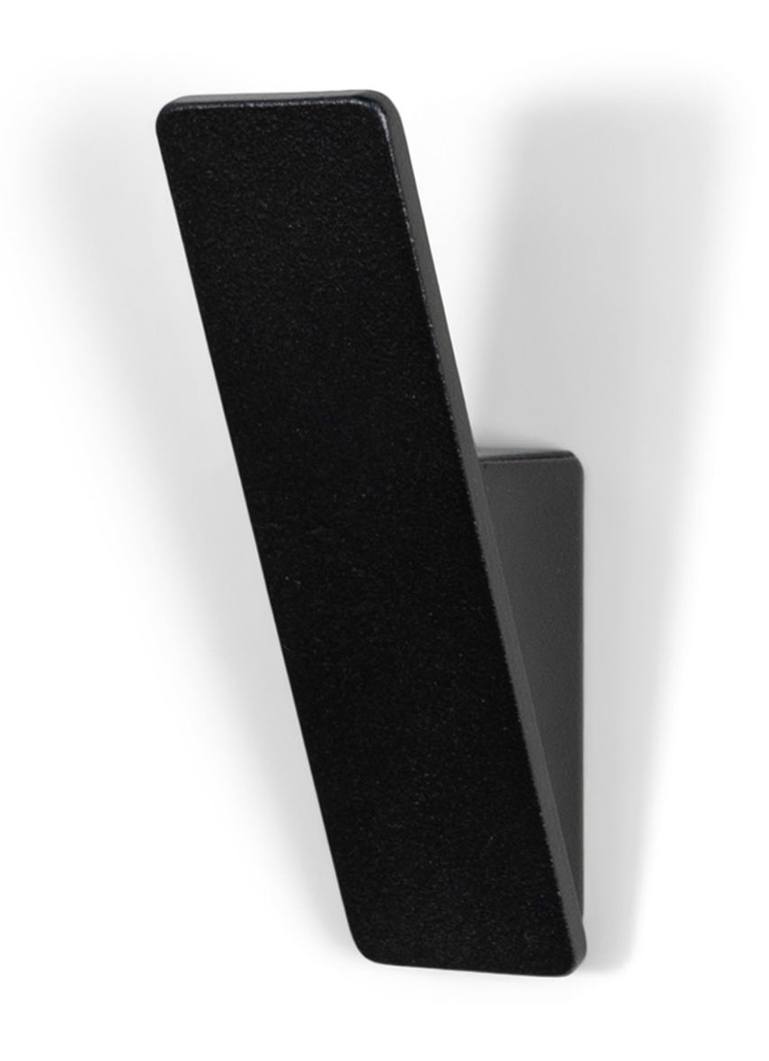 Spinder Angle 1 wandhaak 17 cm - voorkant zwart