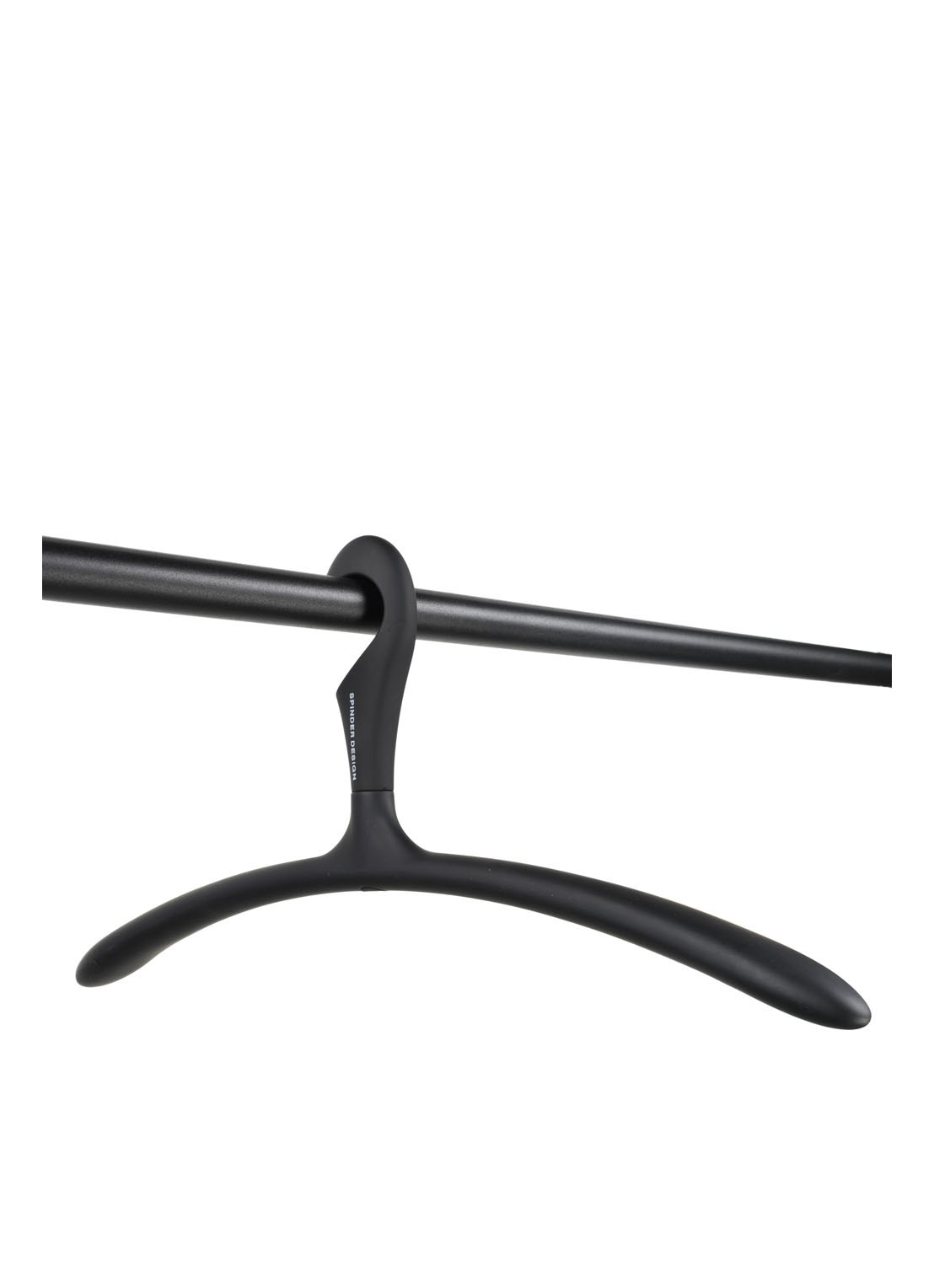 Spinder Arx kledinghanger set van 5 - voorkant 2 zwart