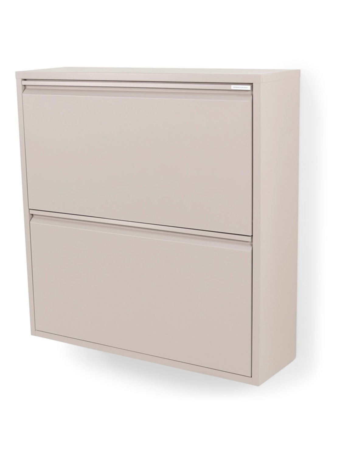 Spinder Billy 2 schoenenkast 75 cm met 2 vakken - voorkant taupe