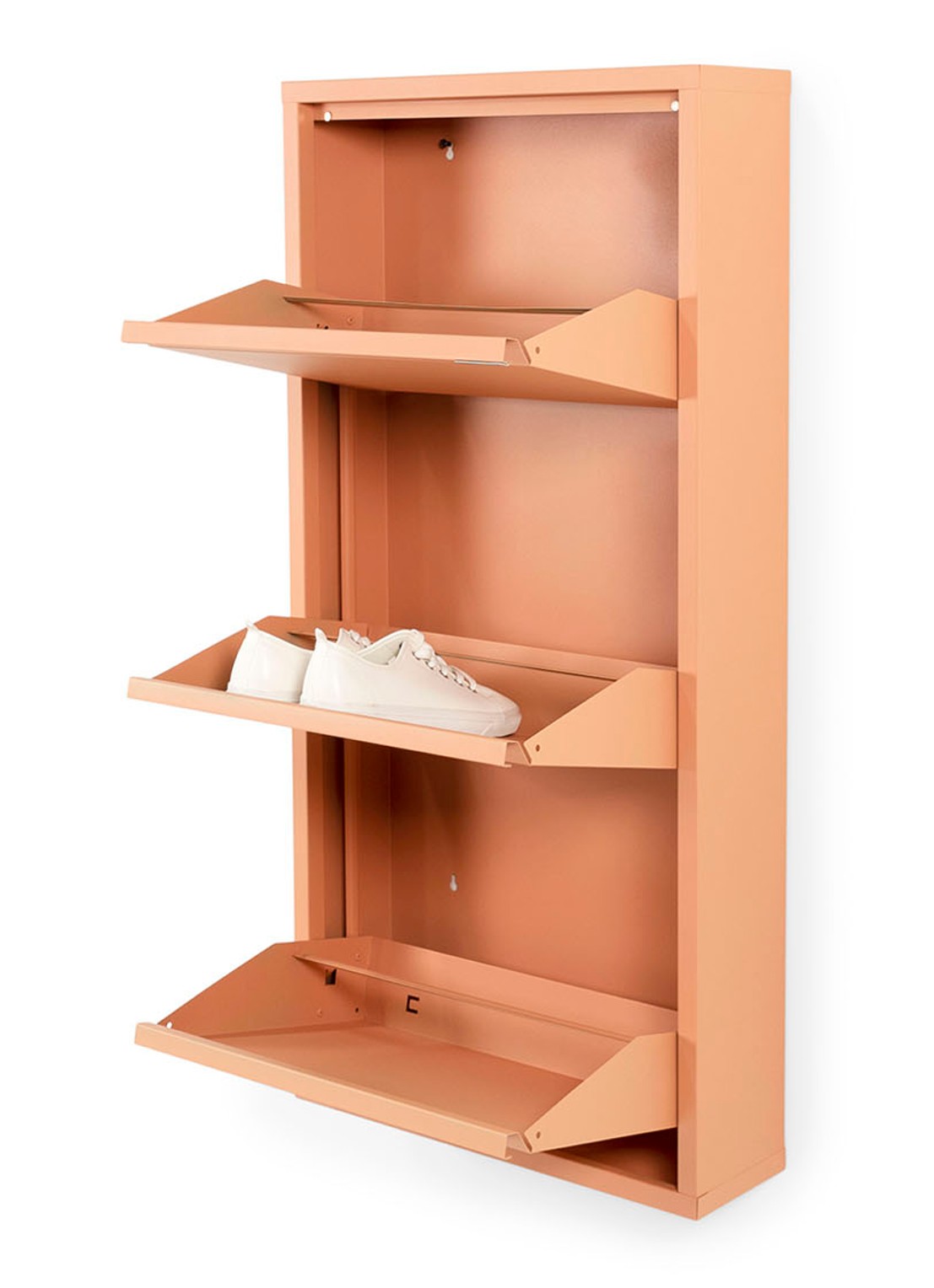 Spinder Billy 3 schoenenkast 50 cm met 3 vakken - achterkant orange