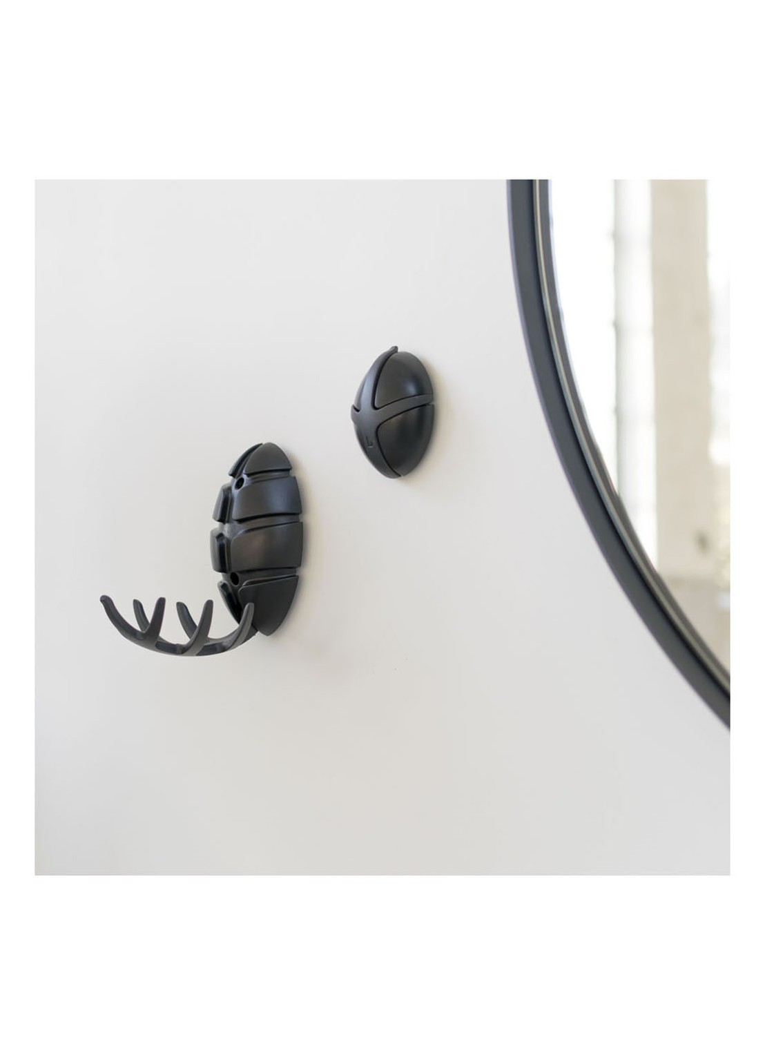 Spinder Bug uitklapbare kapstok 10 cm - detail 4 zwart
