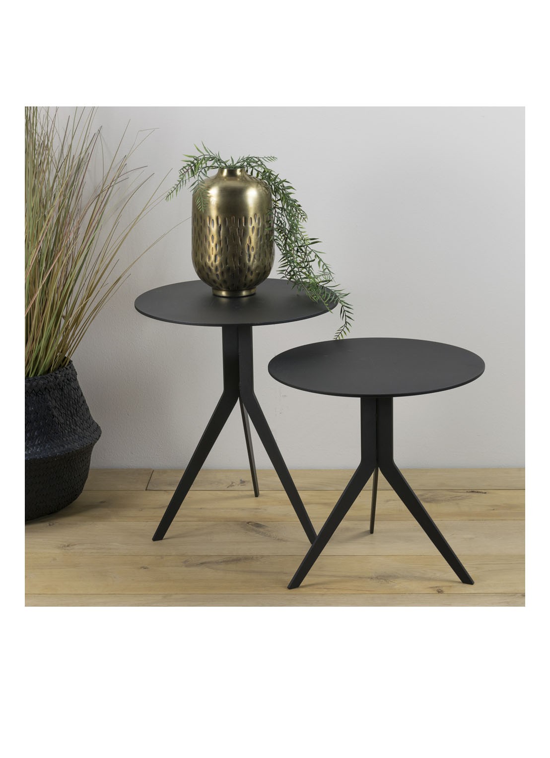 Spinder Daley Low bijzettafel 38 x 38 cm - detail 3 zwart