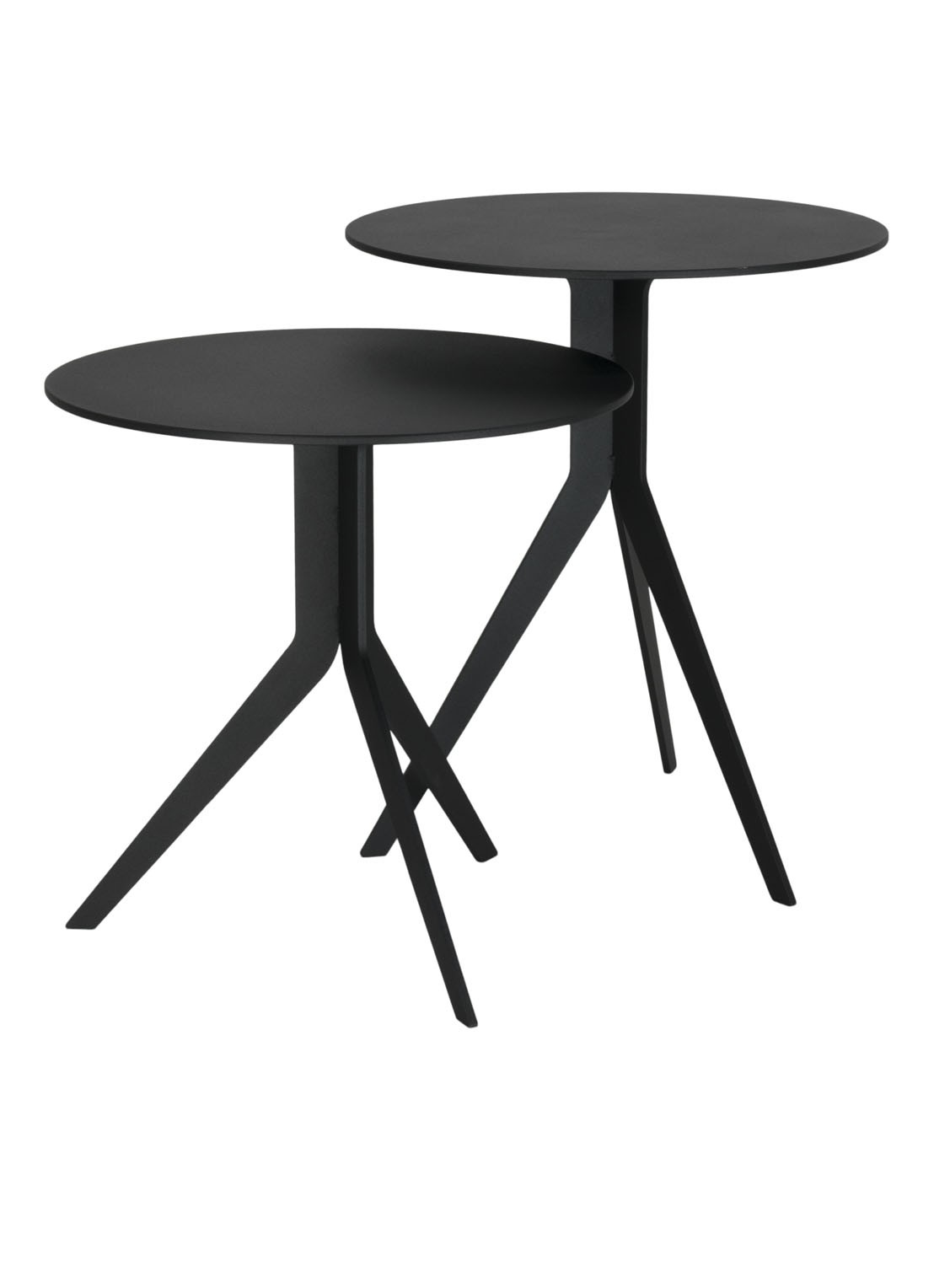 Spinder Daley Low bijzettafel 38 x 38 cm - voorkant 2 zwart