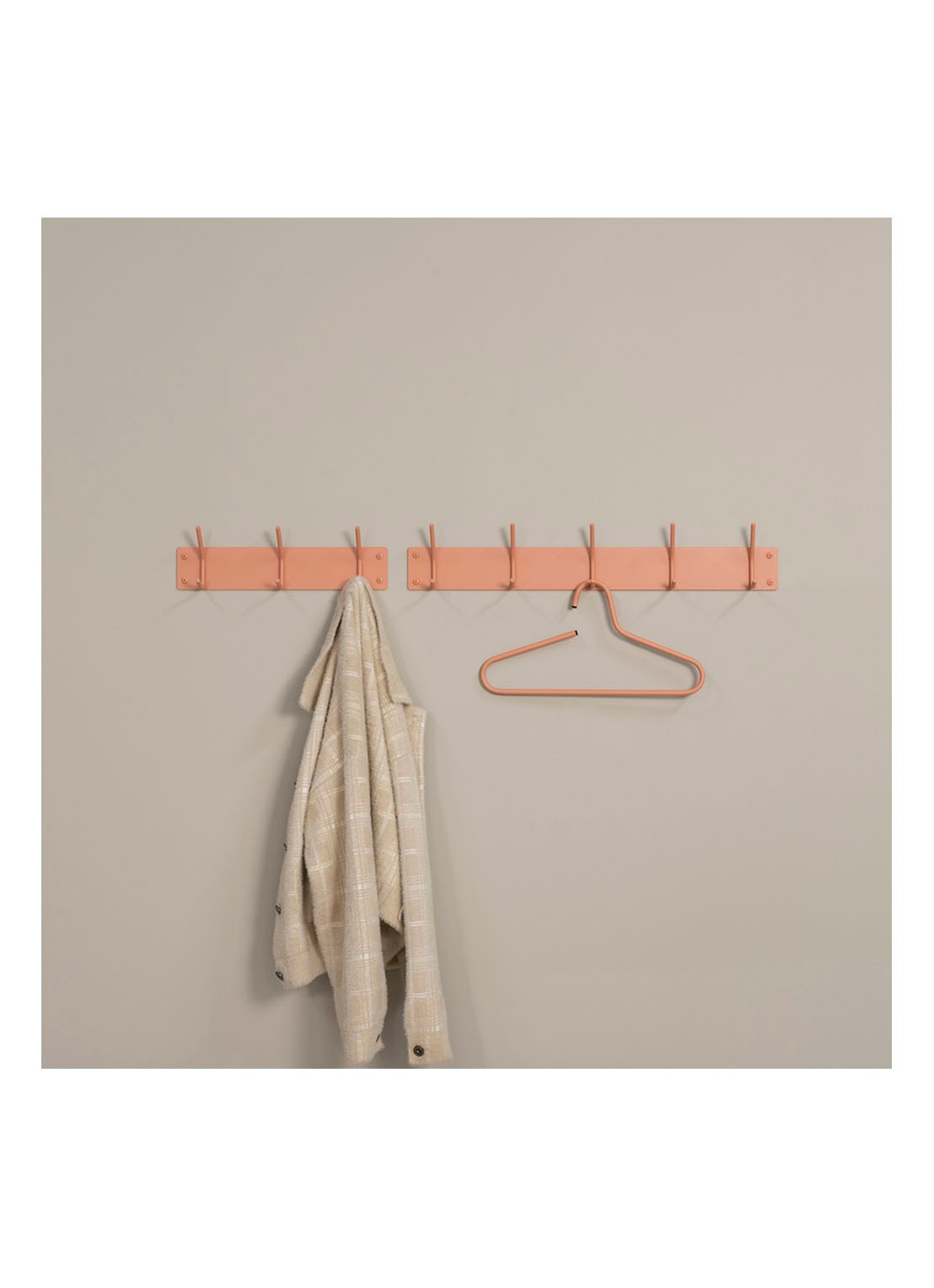 Spinder Fusion 5 kapstok 70 cm met 5 haken - detail 2 orange