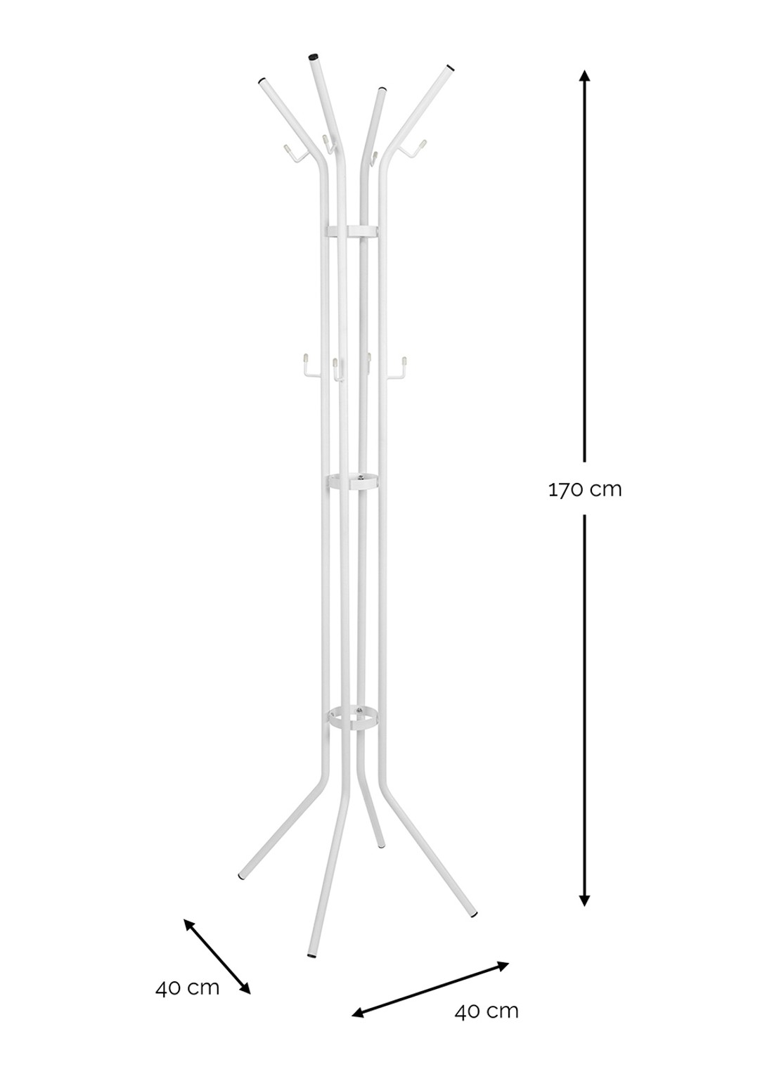 Spinder Jessy kapstok 170 cm - detail wit